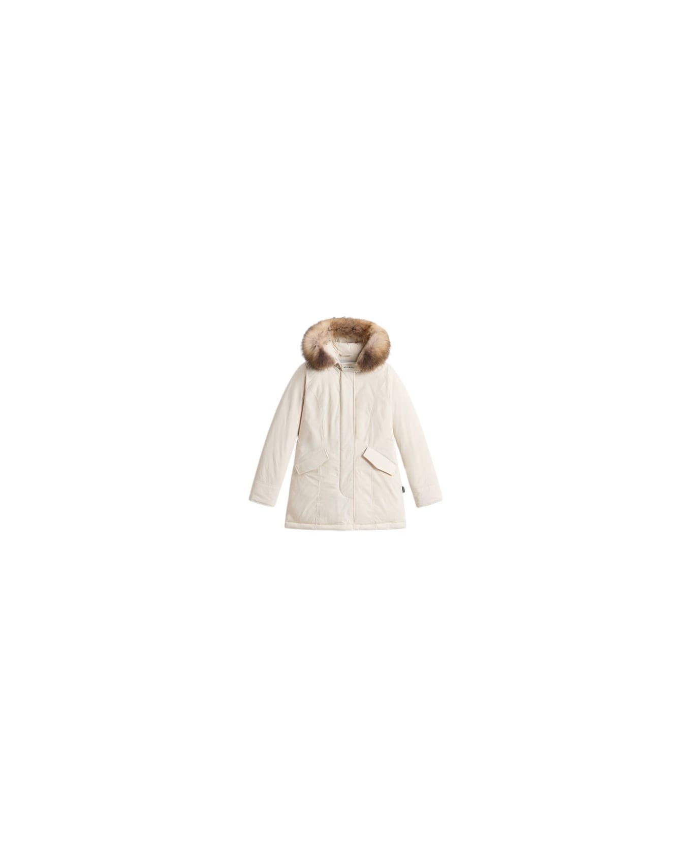 Woolrich Luxury Arctic Raccoon Parka - Milky Cream