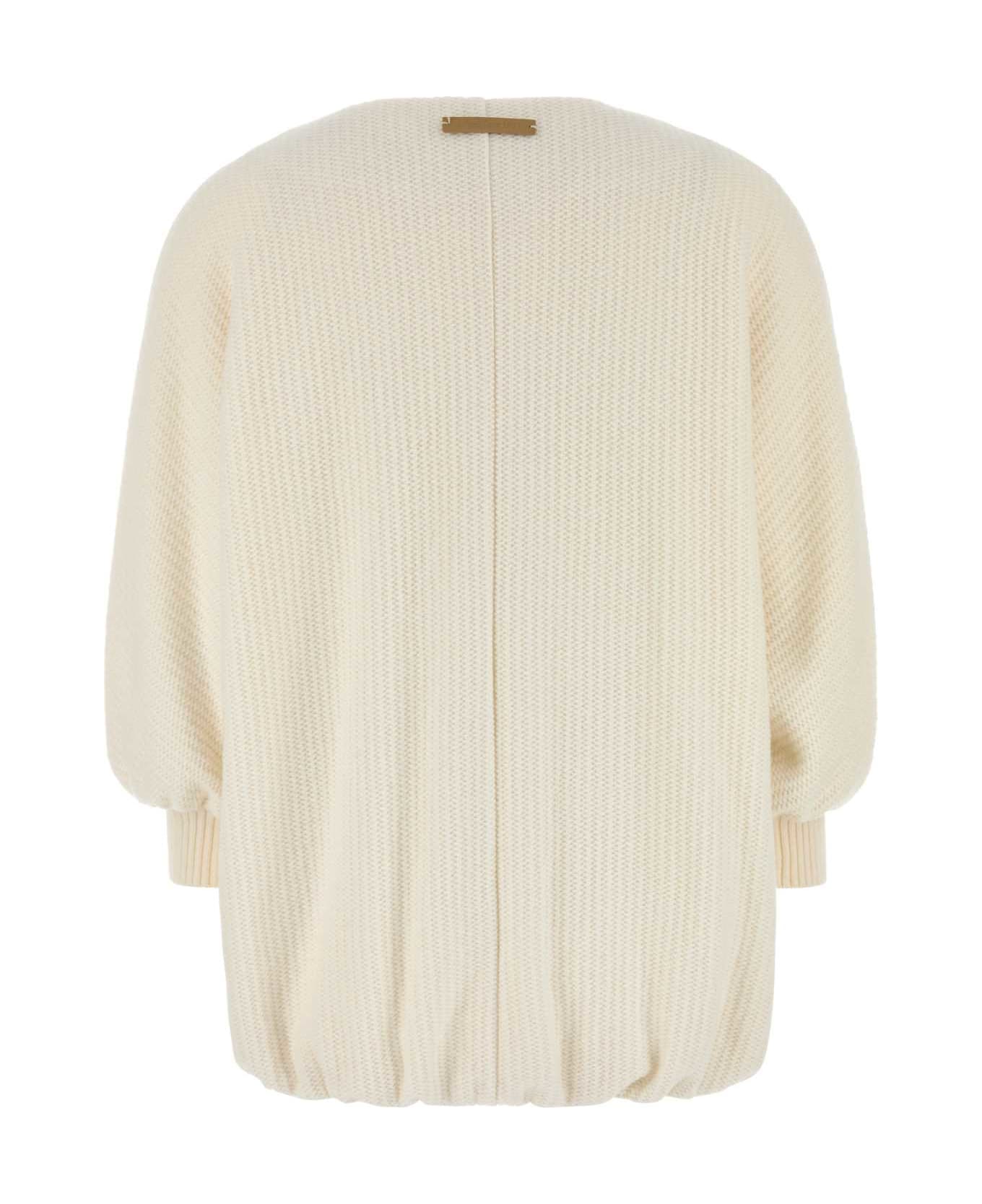 Max Mara Ivory Wool Blend Cirino Jacket - BIANCO