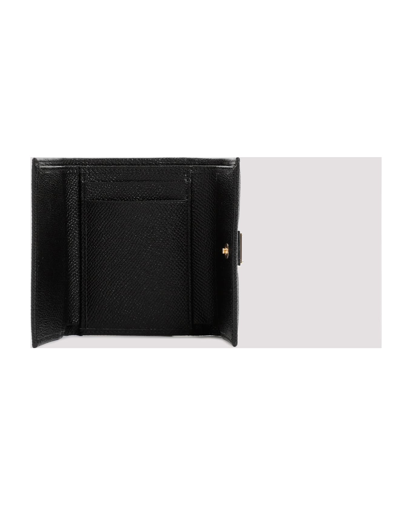 Dolce & Gabbana Leather French Flap Wallet - Nero