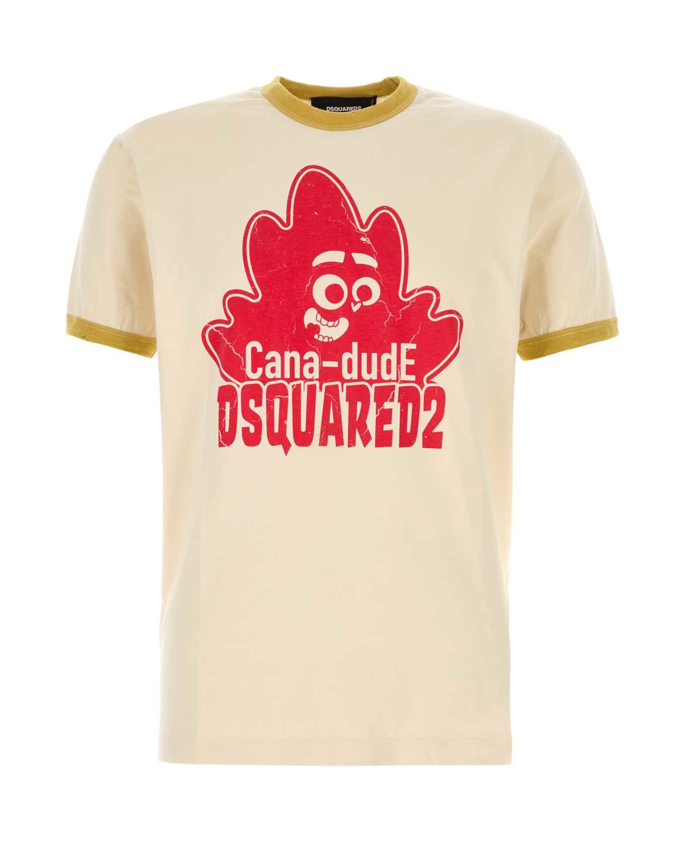 Dsquared2 Sand Cotton T-shirt - MILK