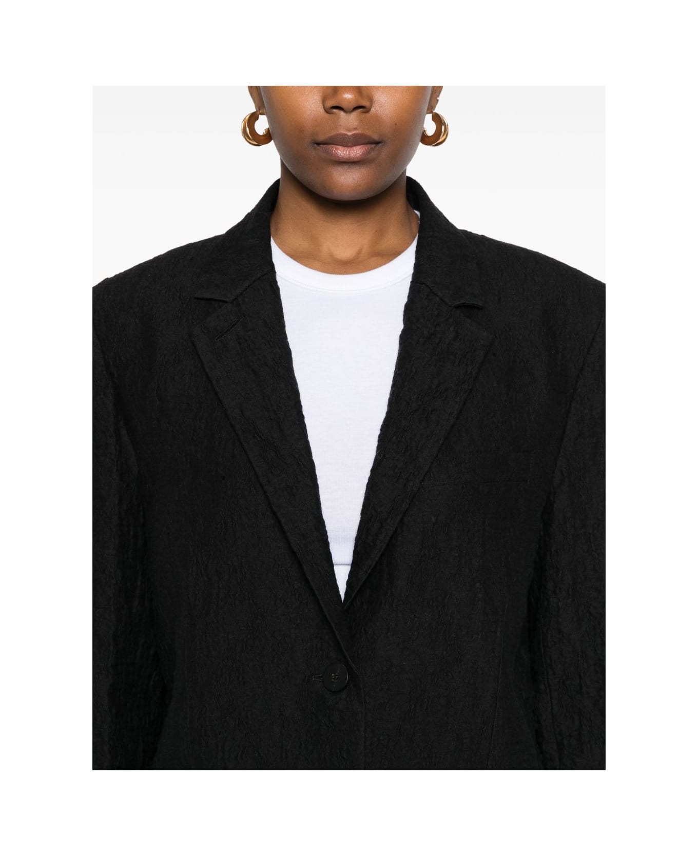 Harris Wharf London Cotton Blend Blazer Jacket - Black