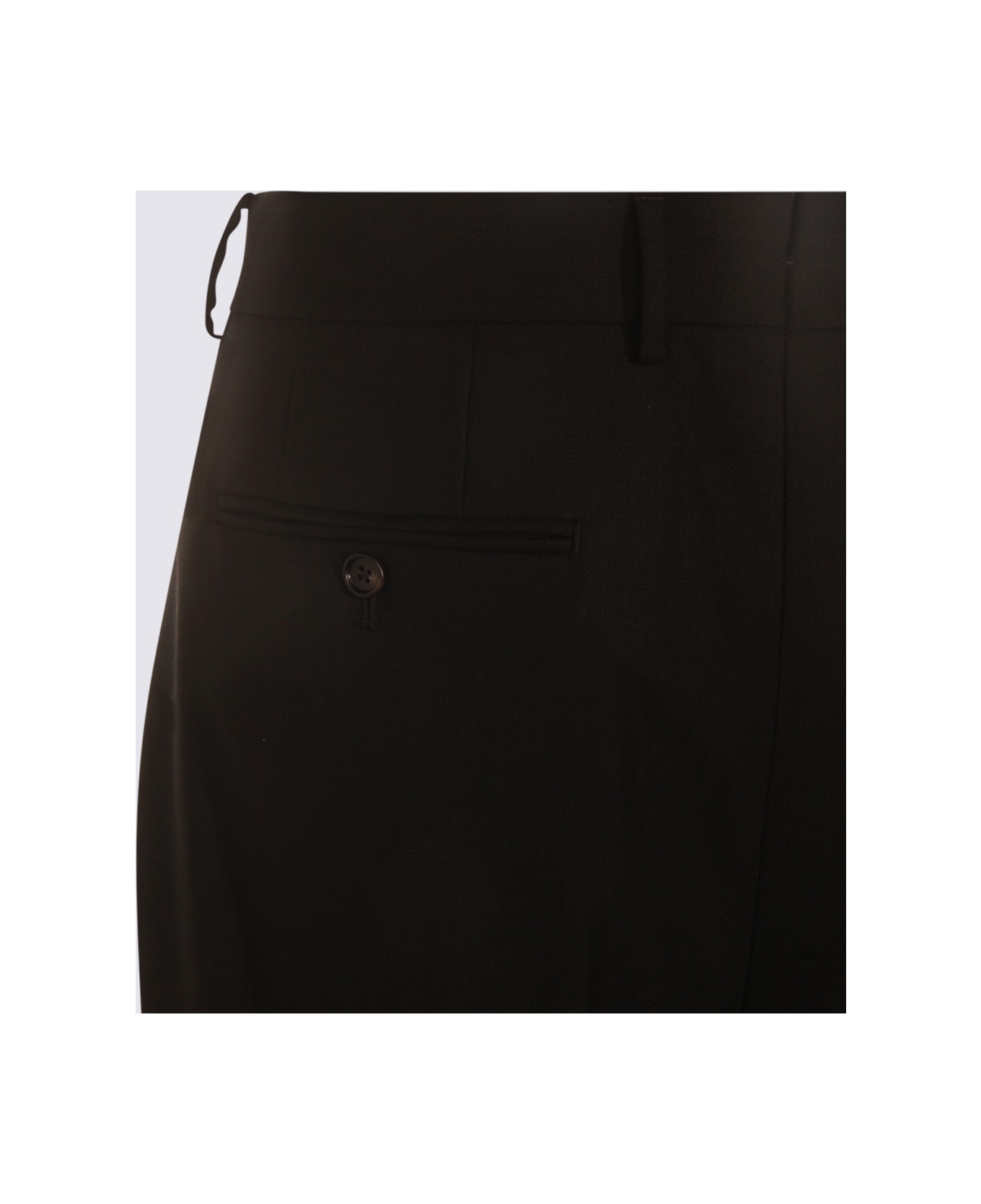 Tom Ford Black Wool Pants - Black