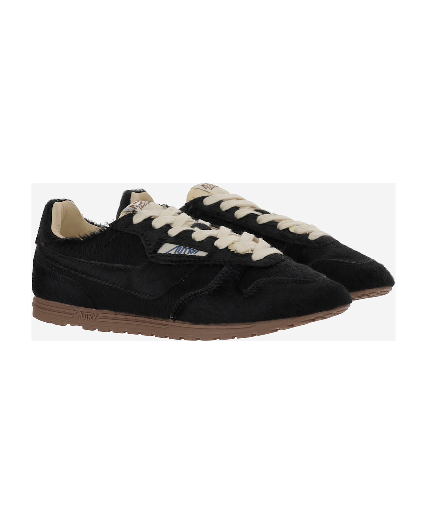 Autry Windspin Leather Sneakers - Black