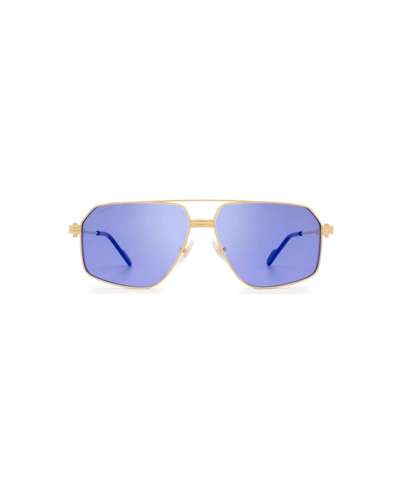 Cartier Eyewear Sunglasses - Oro/Blu サングラス