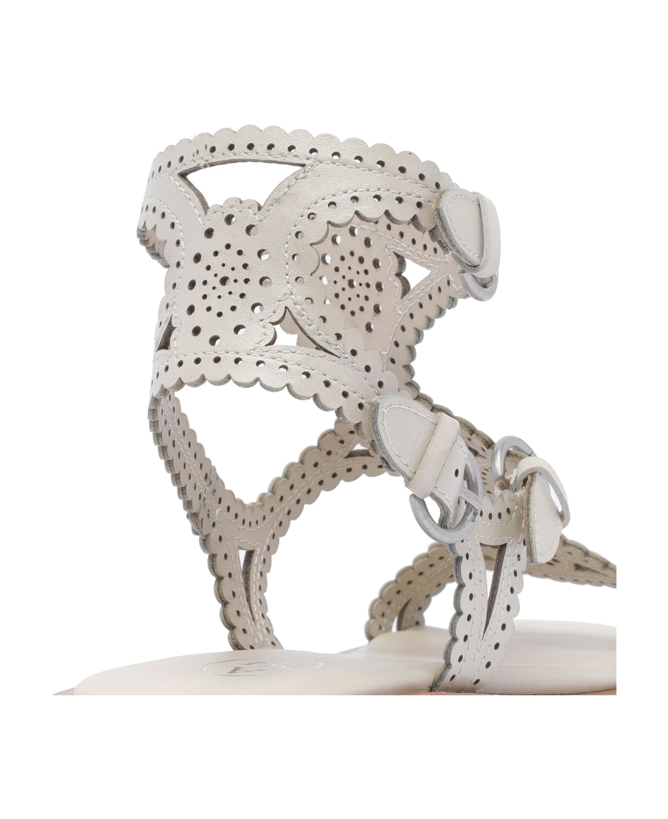 Ash Paprika Sandals - White