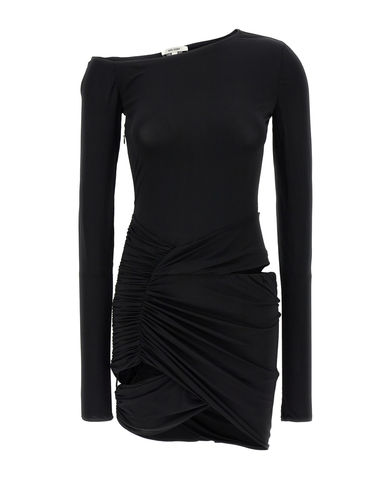 Nensi Dojaka Asymmetrical Dress - Black  