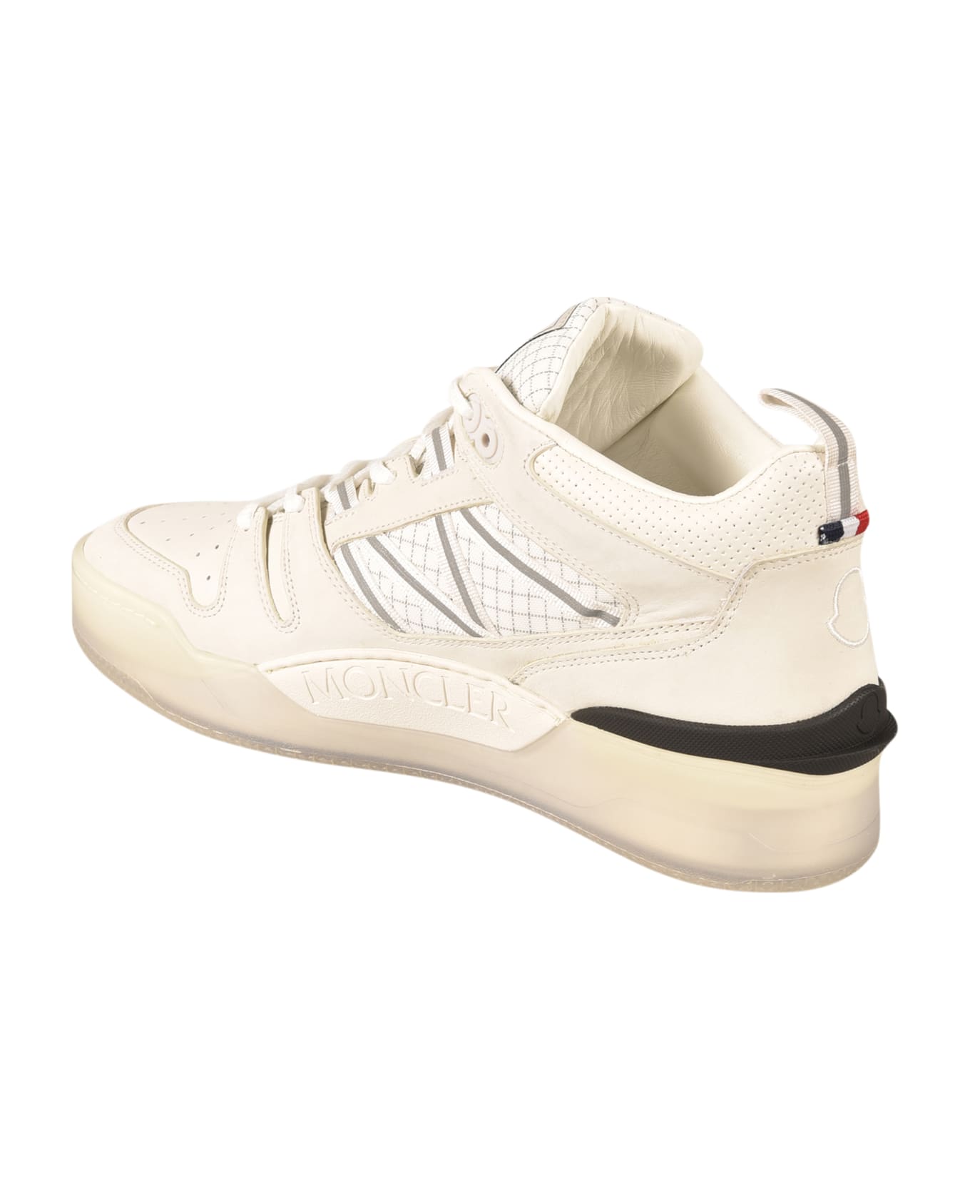 Moncler Logo Lace-up Sneakers - BIANCO