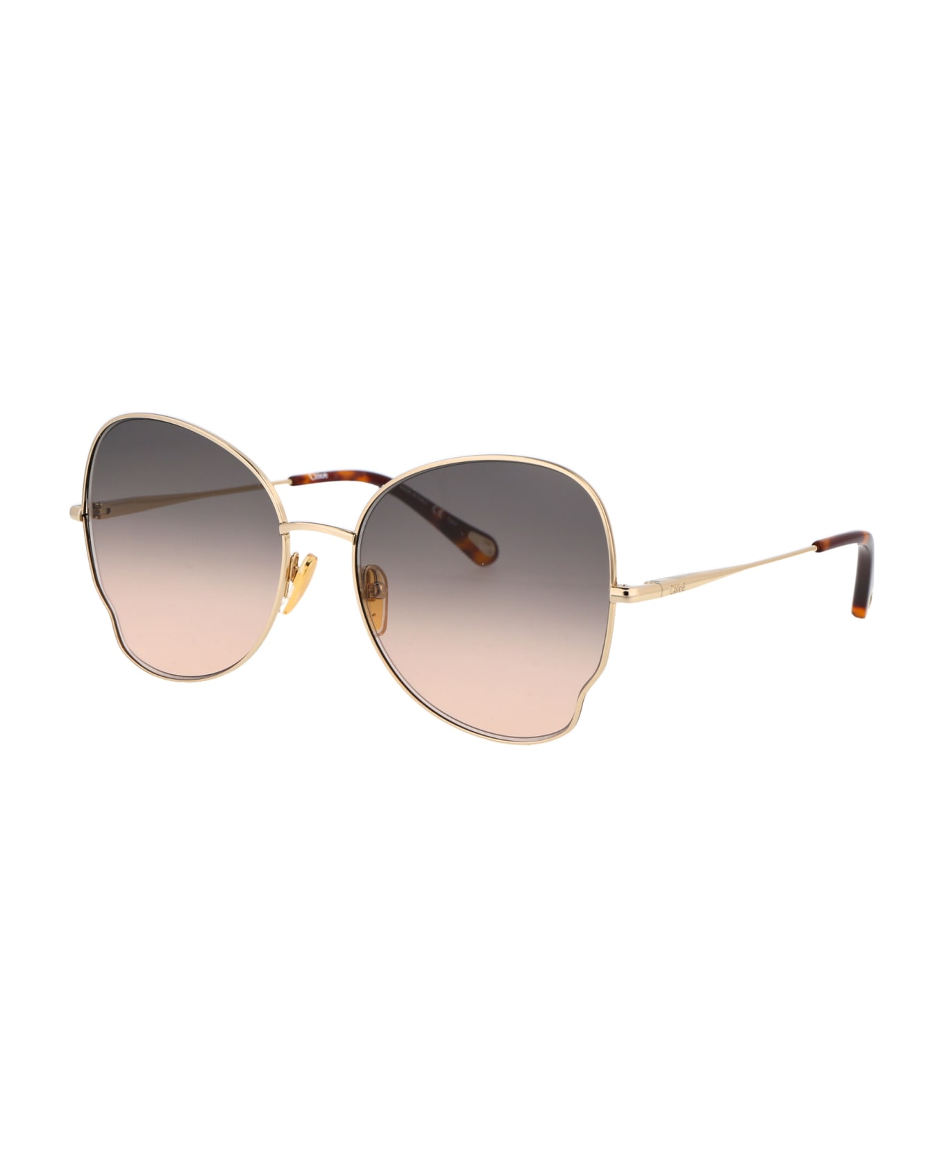 Chloé Eyewear Ch0094s Sunglasses - 001 GOLD GOLD BROWN