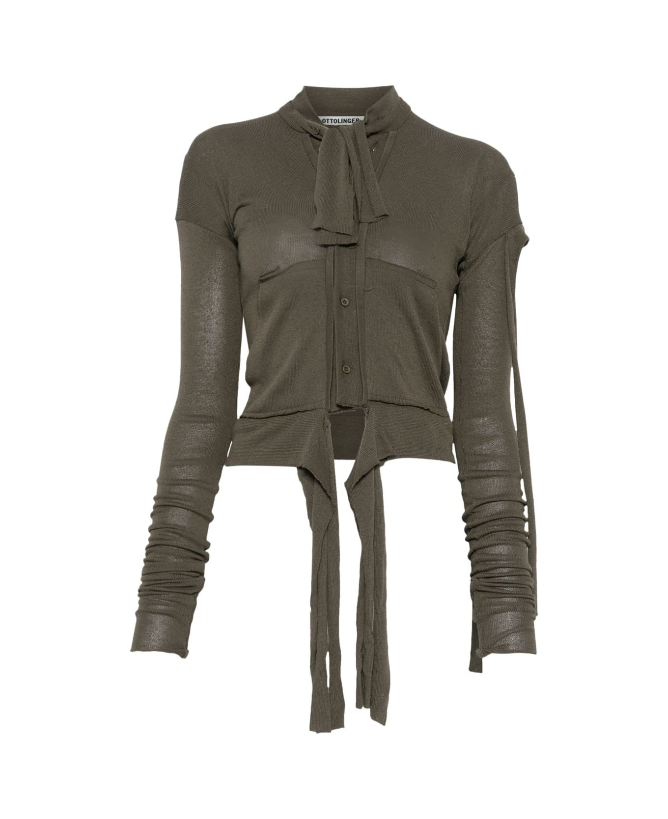 Ottolinger Destructured Cardigan - Green