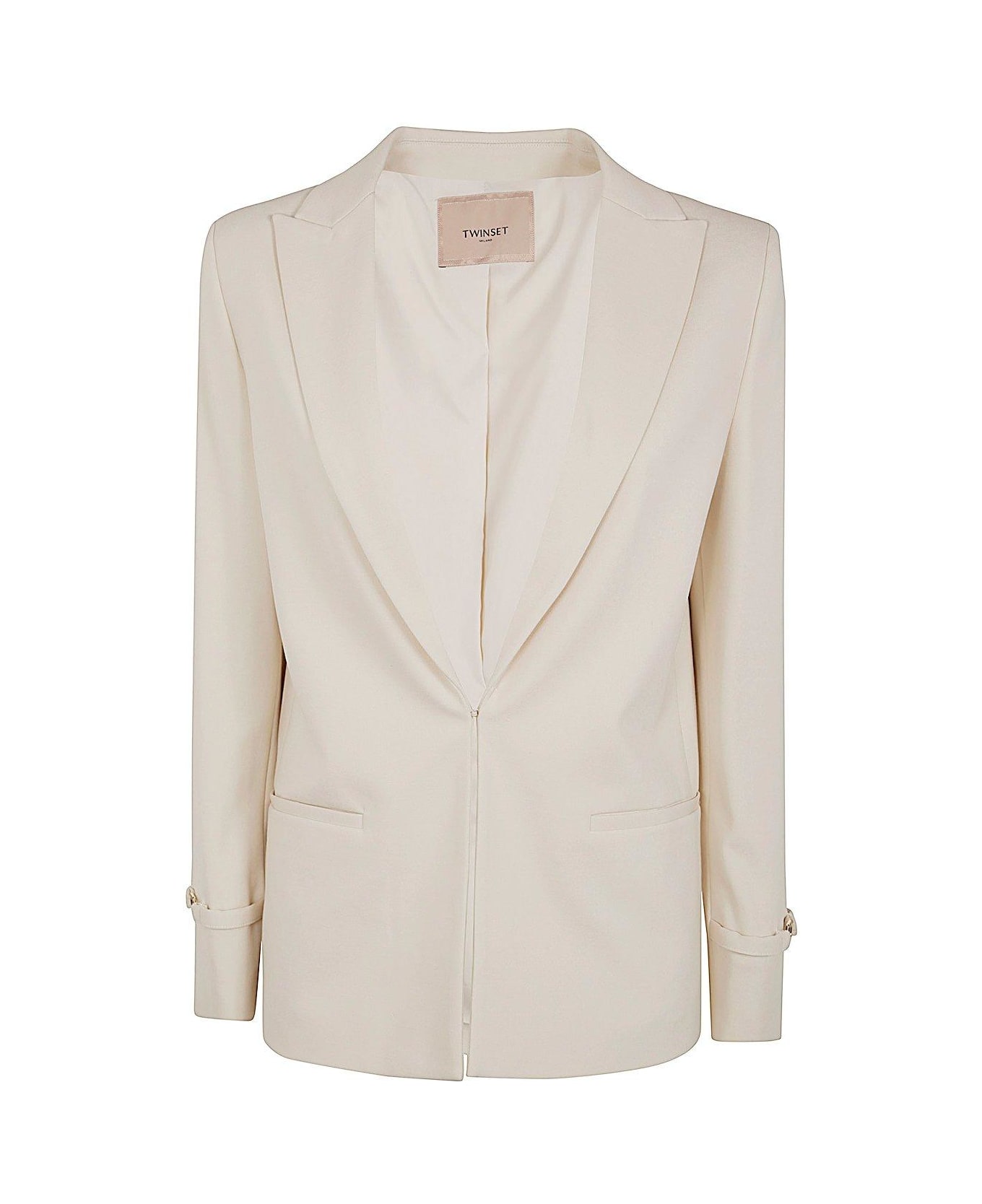 TwinSet Oval T Straps Blazer - Beige