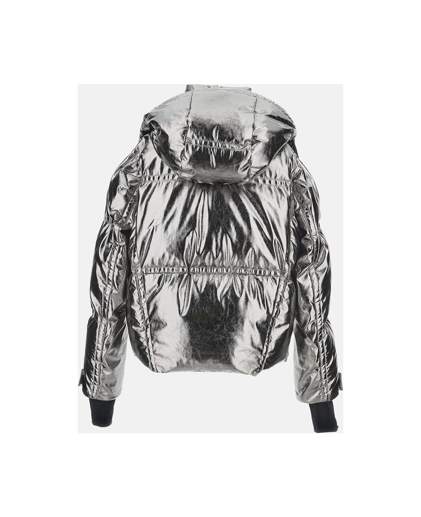 Moncler Grenoble Calaque Metallic Ski Jacket - Silver
