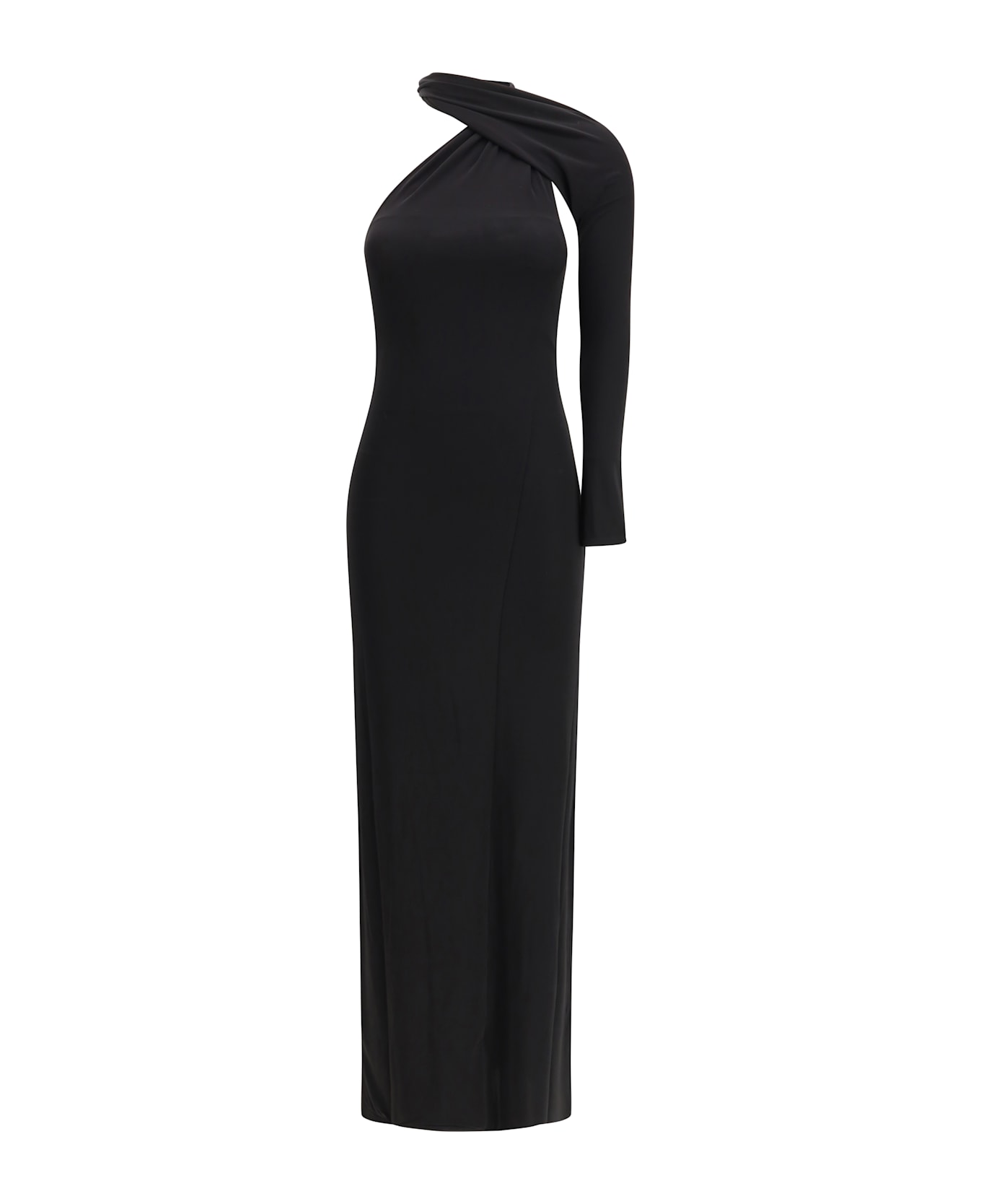 Courrèges One-shoulder Maxi Dress - Nero