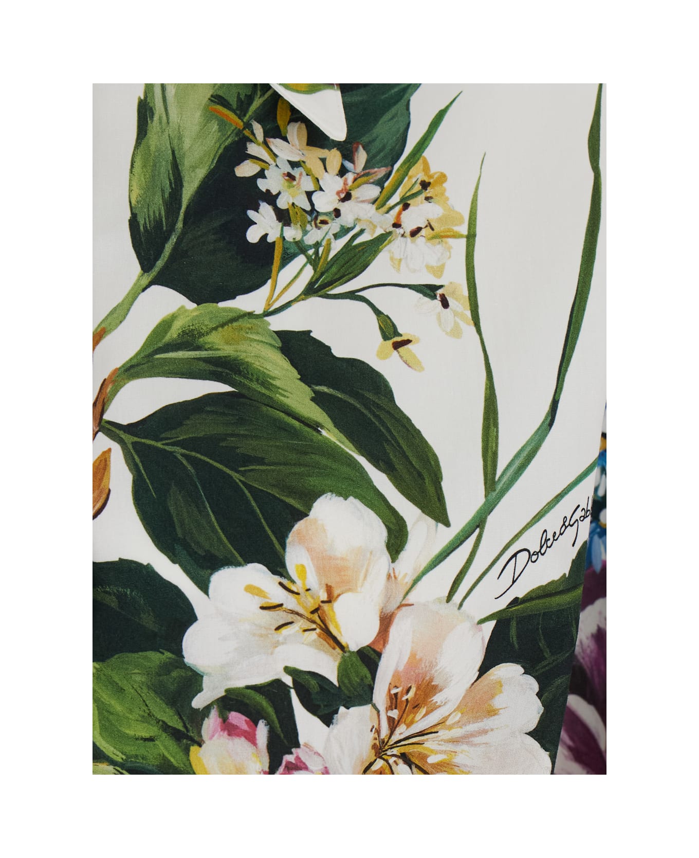 Dolce 
Gabbana Floral Crop Shirt - Multicolor