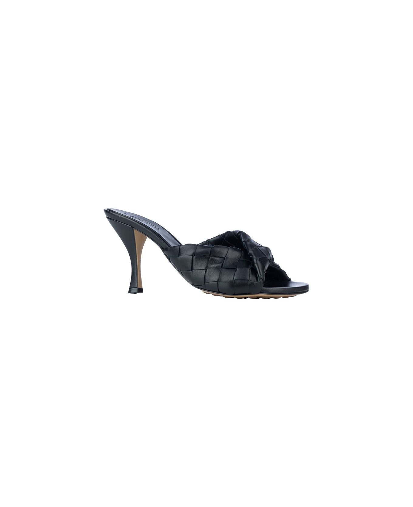 Bottega Veneta Black Leather Blink Mules - Black