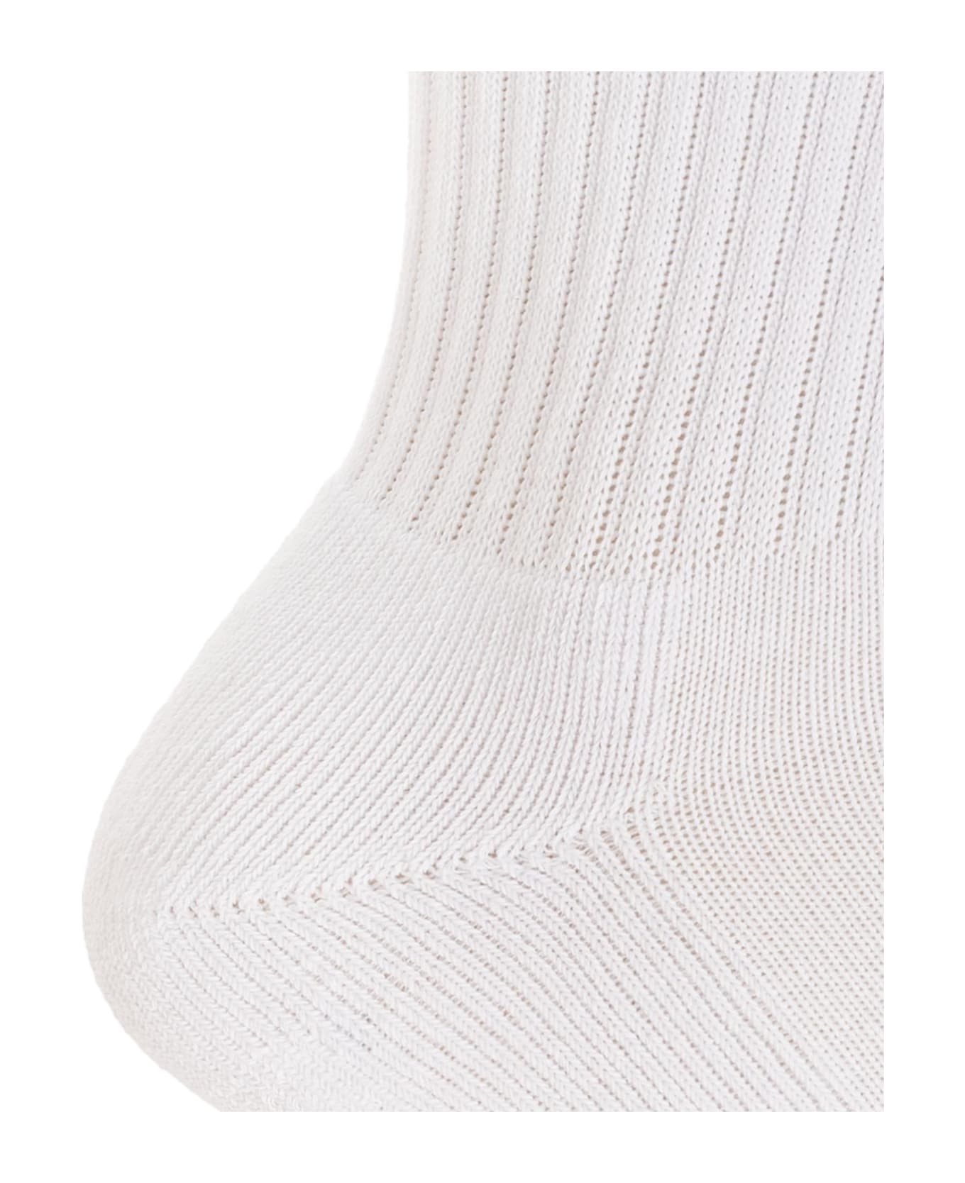 Rhude Socks With Logo - White