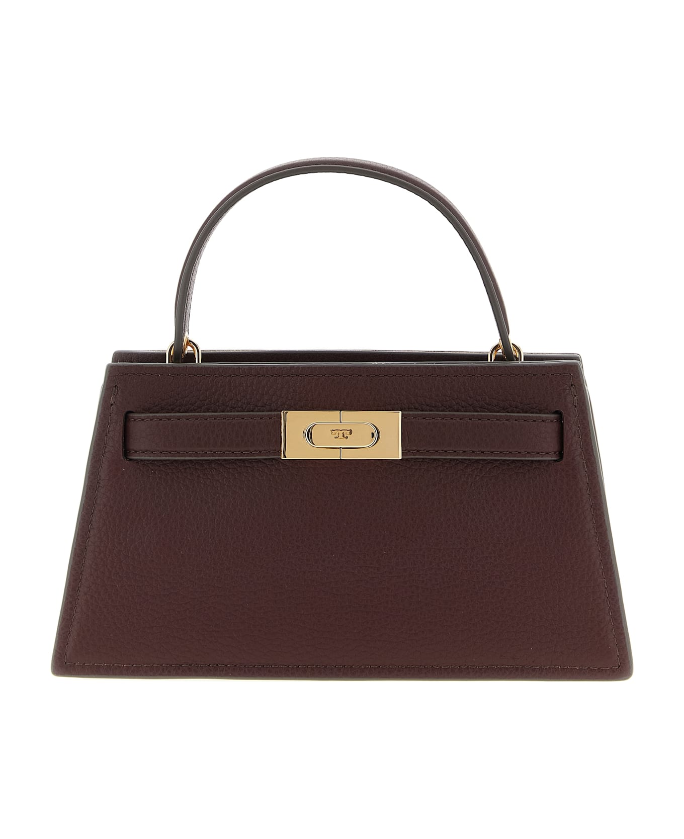 Tory Burch 'lee Radziwill Pebble Mini' Crossbody Bag - Bordeaux