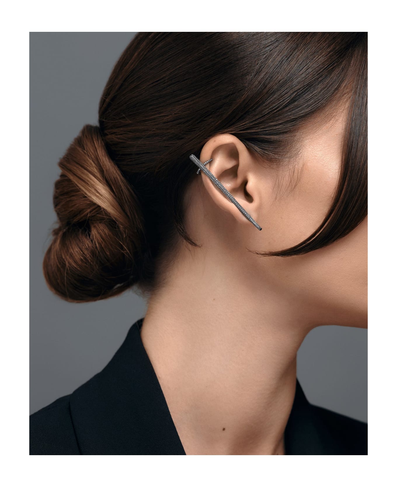 Federica Tosi Earring Kim Black Diamond - BLACK