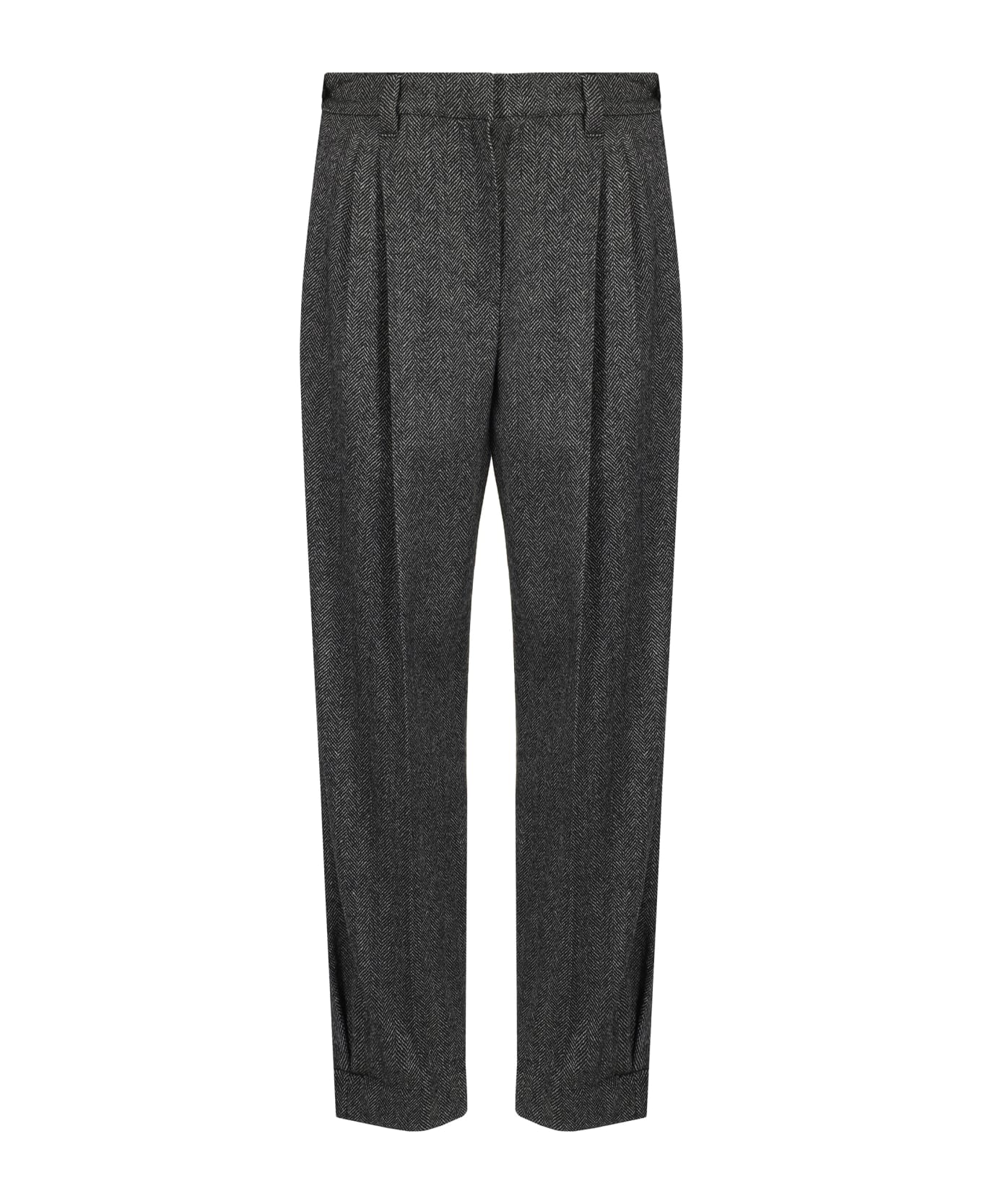 Brunello Cucinelli Pants - Nero/panama/grigio