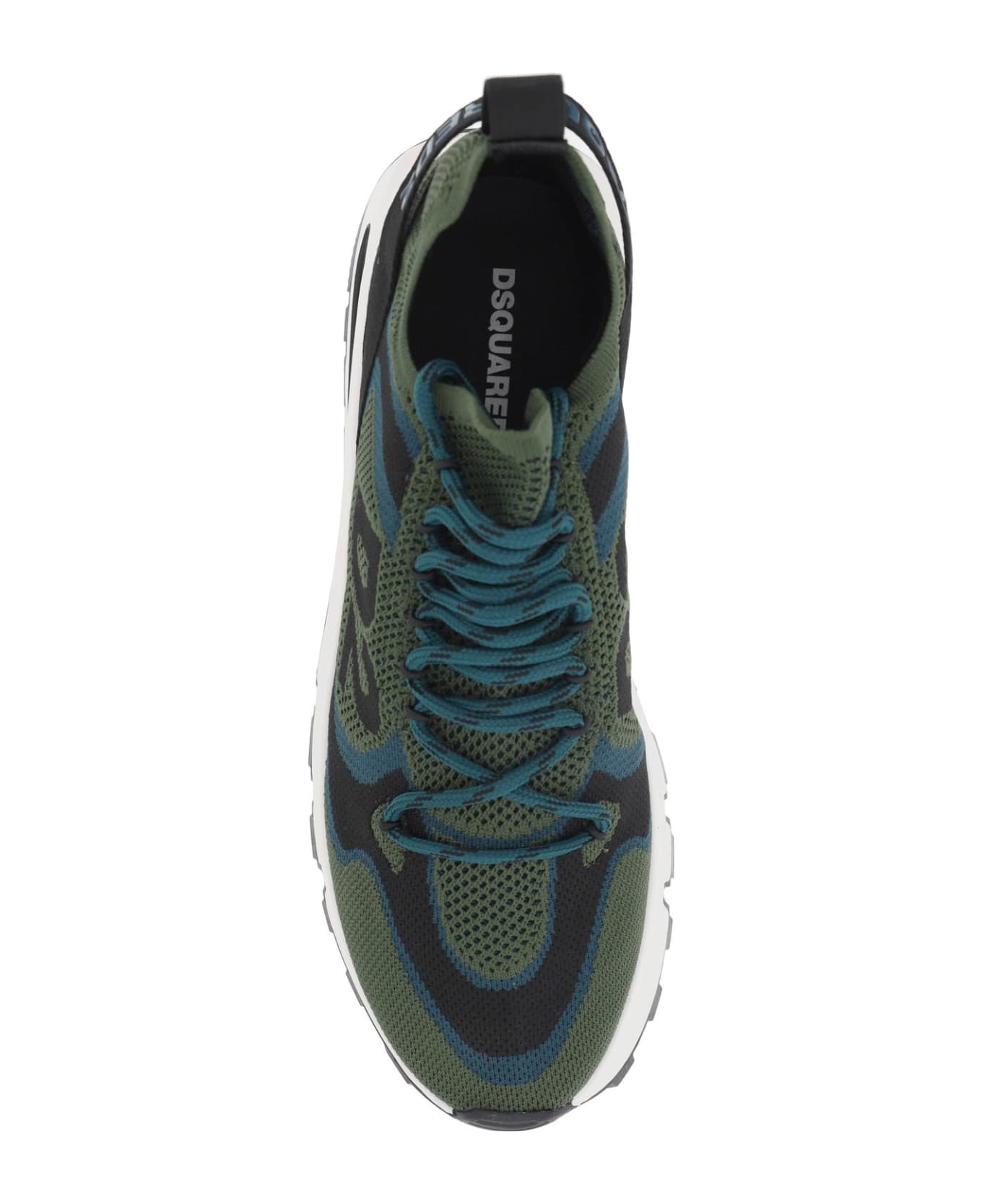 Dsquared2 Run Ds2 Sneakers - MILITARY TEAL BLACK (Black) スニーカー