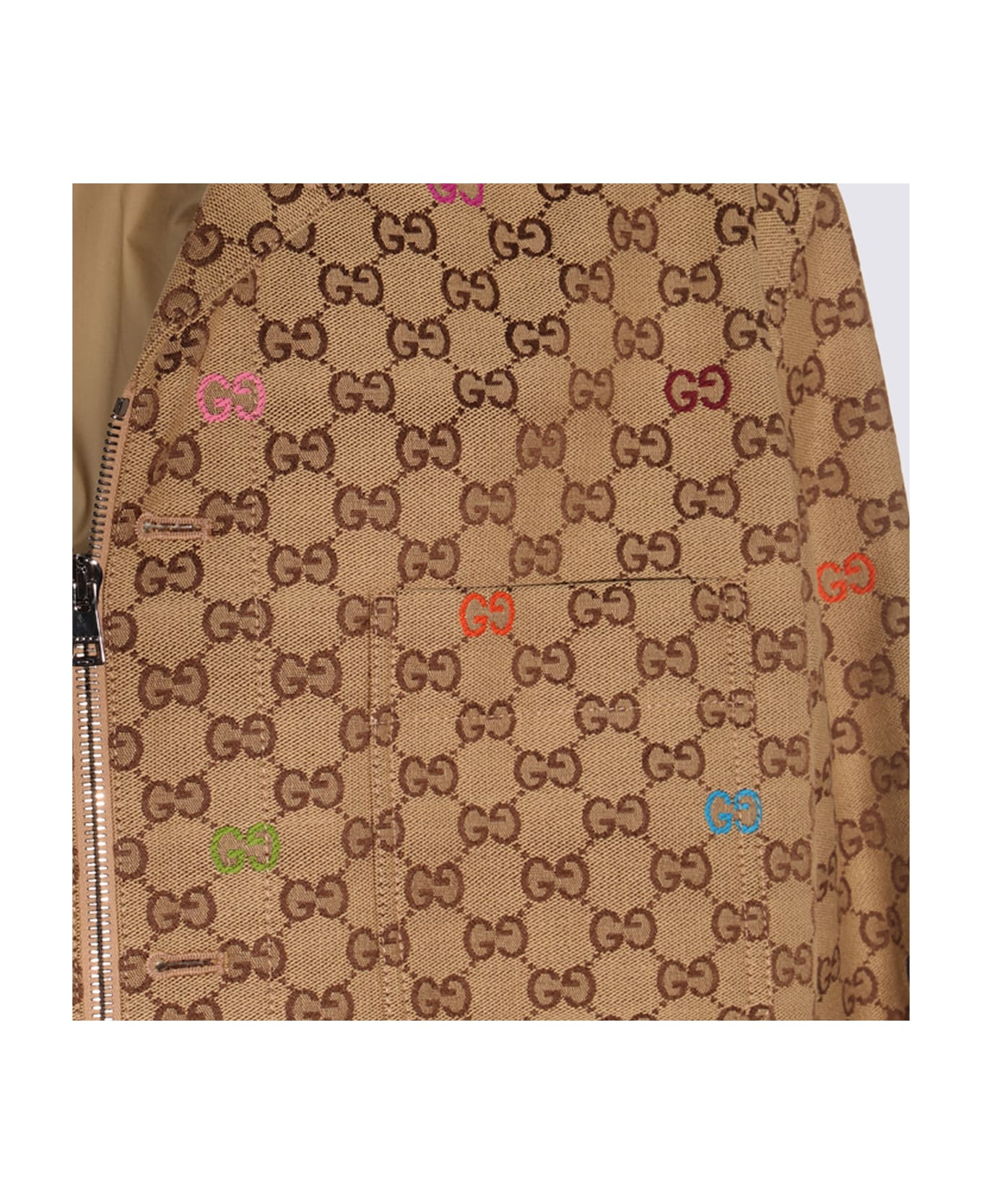 Gucci Beige Cotton Casual Jacket - Beige
