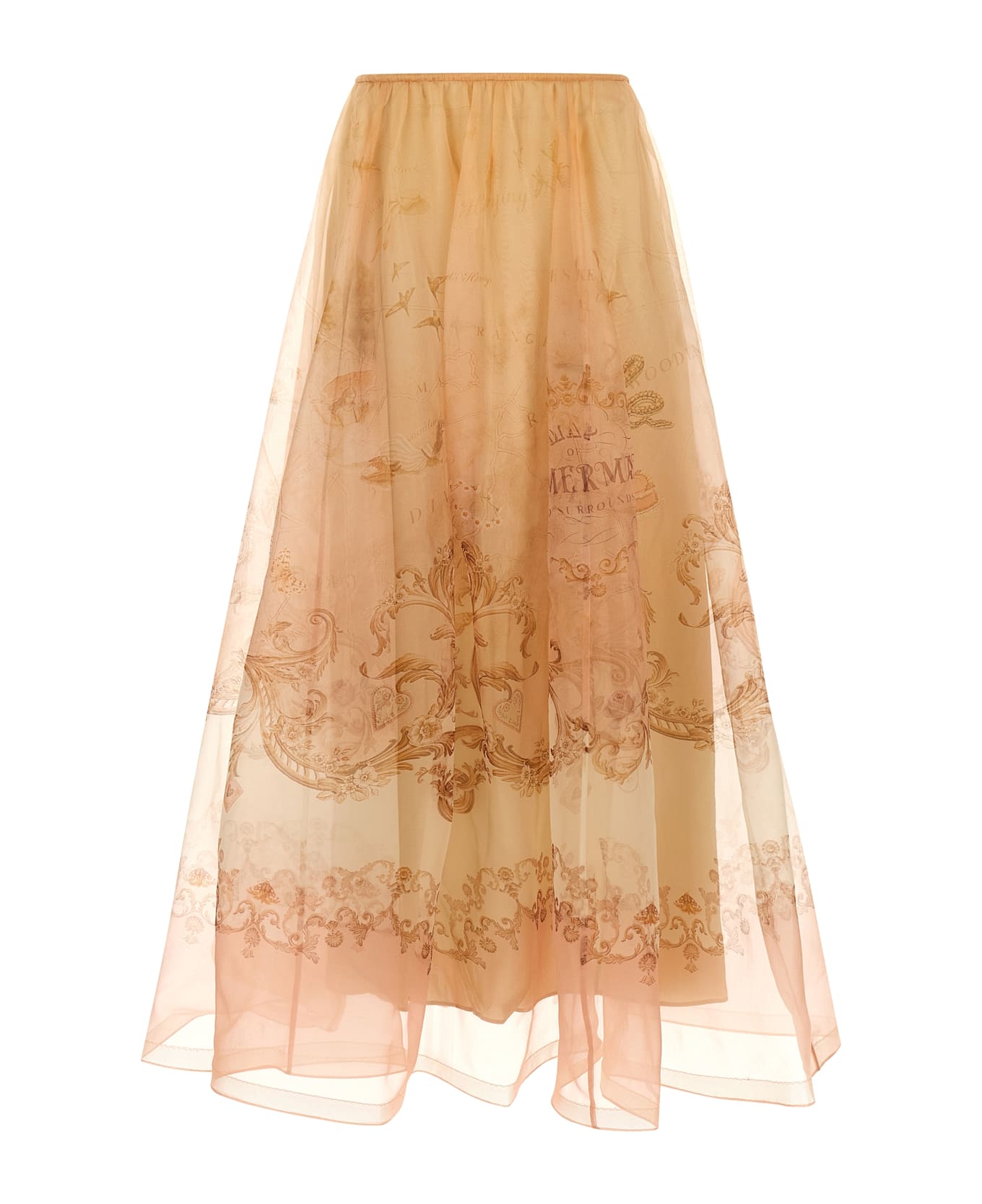 Zimmermann 
hypnotic Organza Maxi
 Skirt - Beige