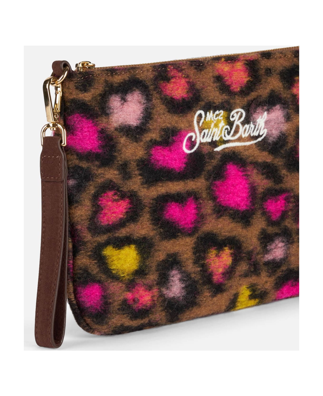 MC2 Saint Barth Parisienne Cross Body Pouch Bag With Animalier Pattern - MULTICOLOR