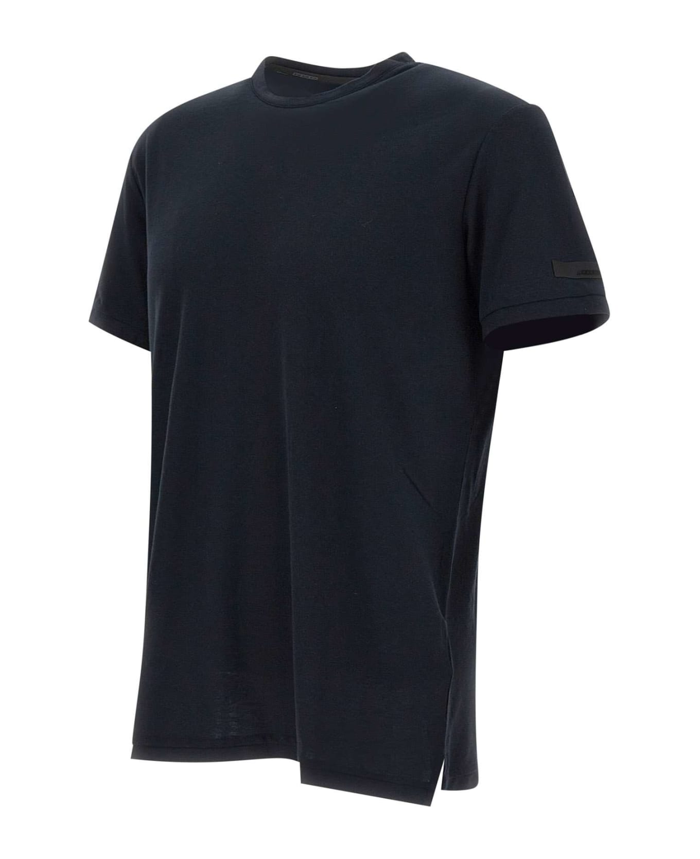 RRD - Roberto Ricci Design 'shirty Crepe' Cotton T-shirt - Blue Black シャツ