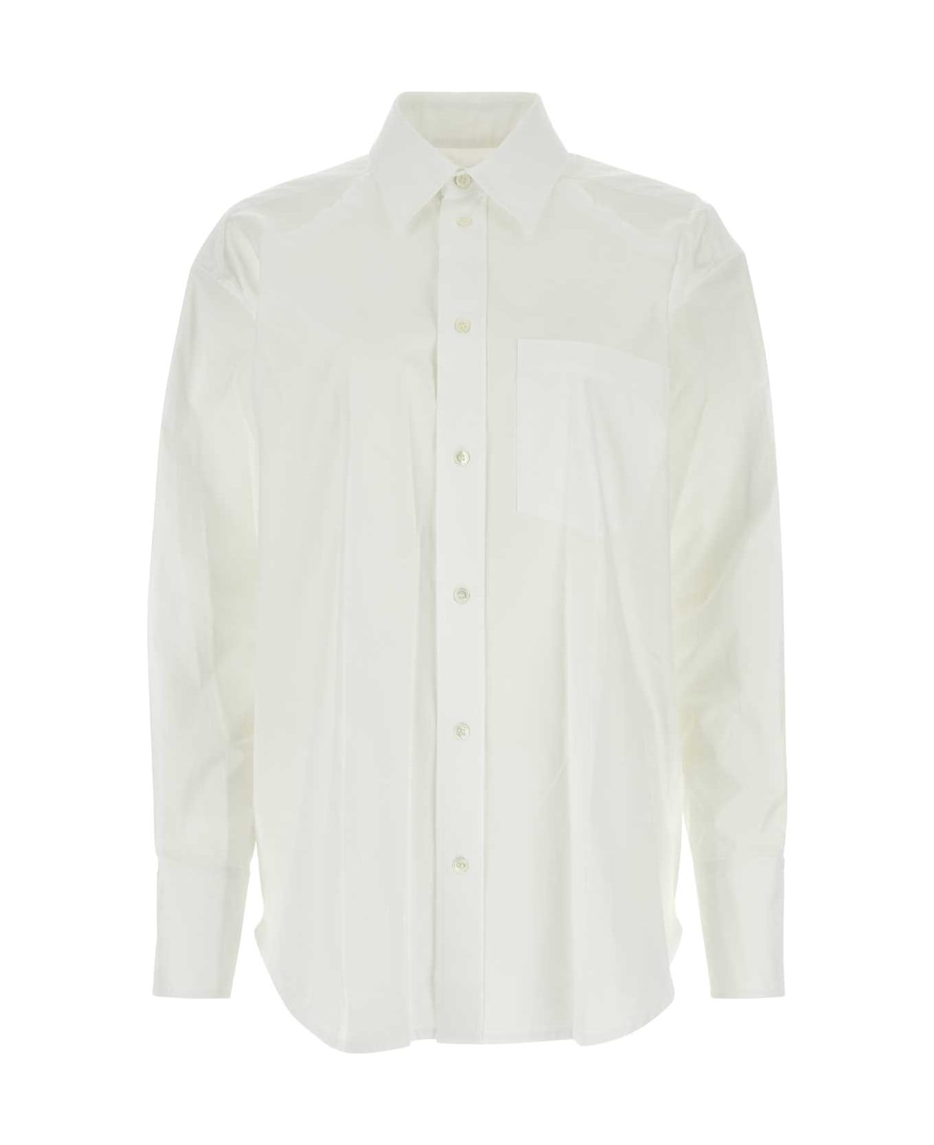 J.W. Anderson White Poplin Shirt - White