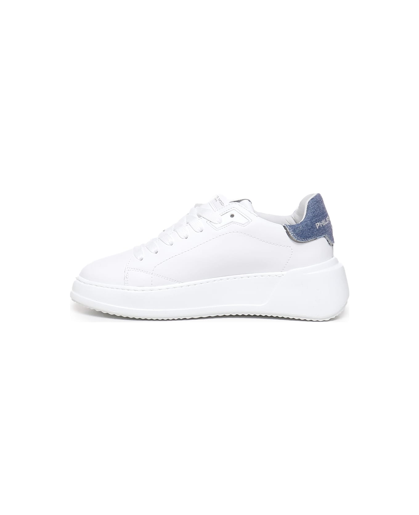 Philippe Model Tres Temple Sneakers - WHITE, lillac