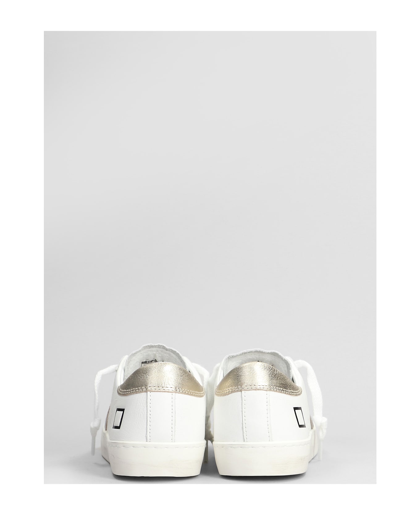 D.A.T.E. Hill Low Sneakers In White Leather - White