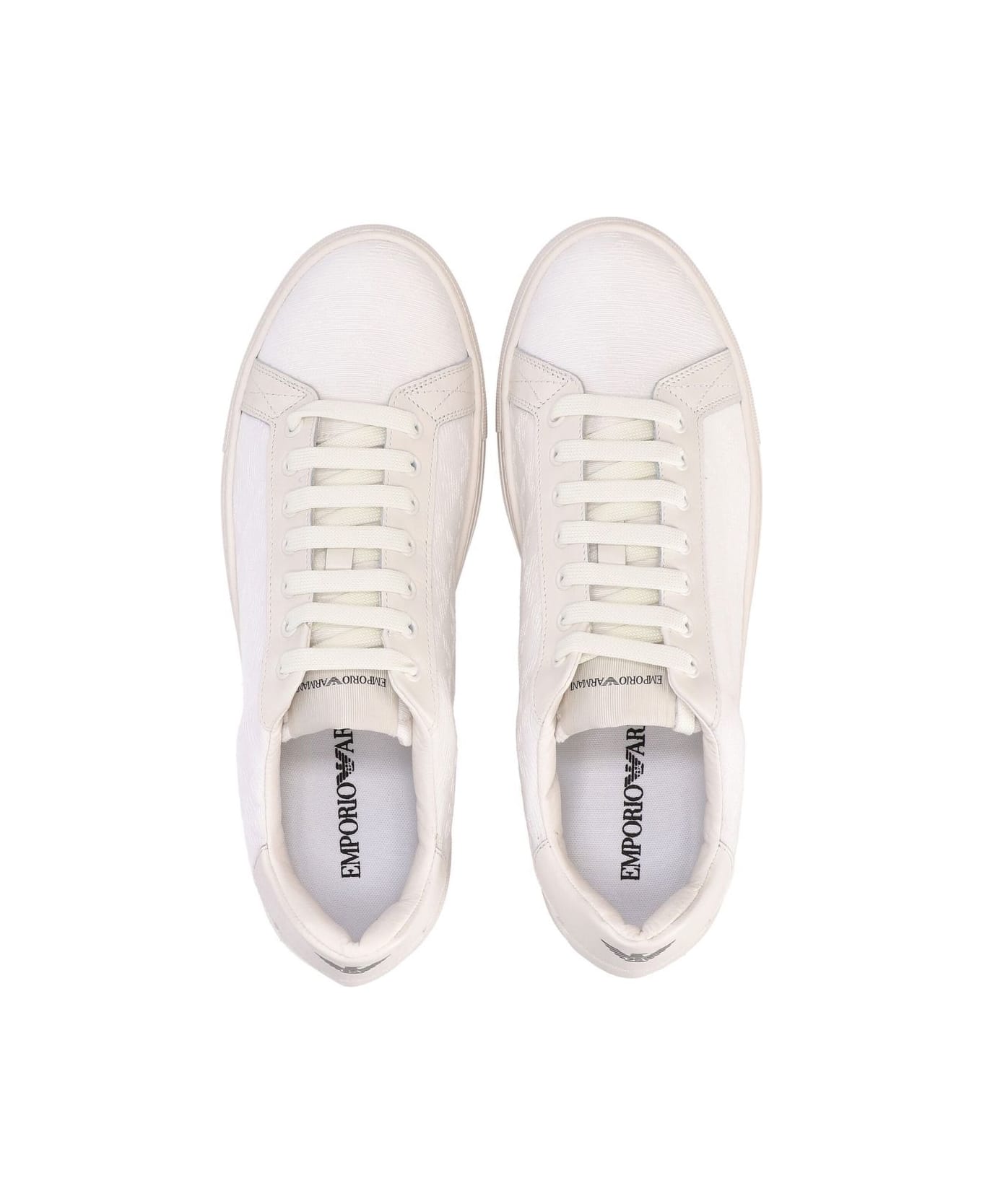 Emporio Armani Logo Sneakers - White