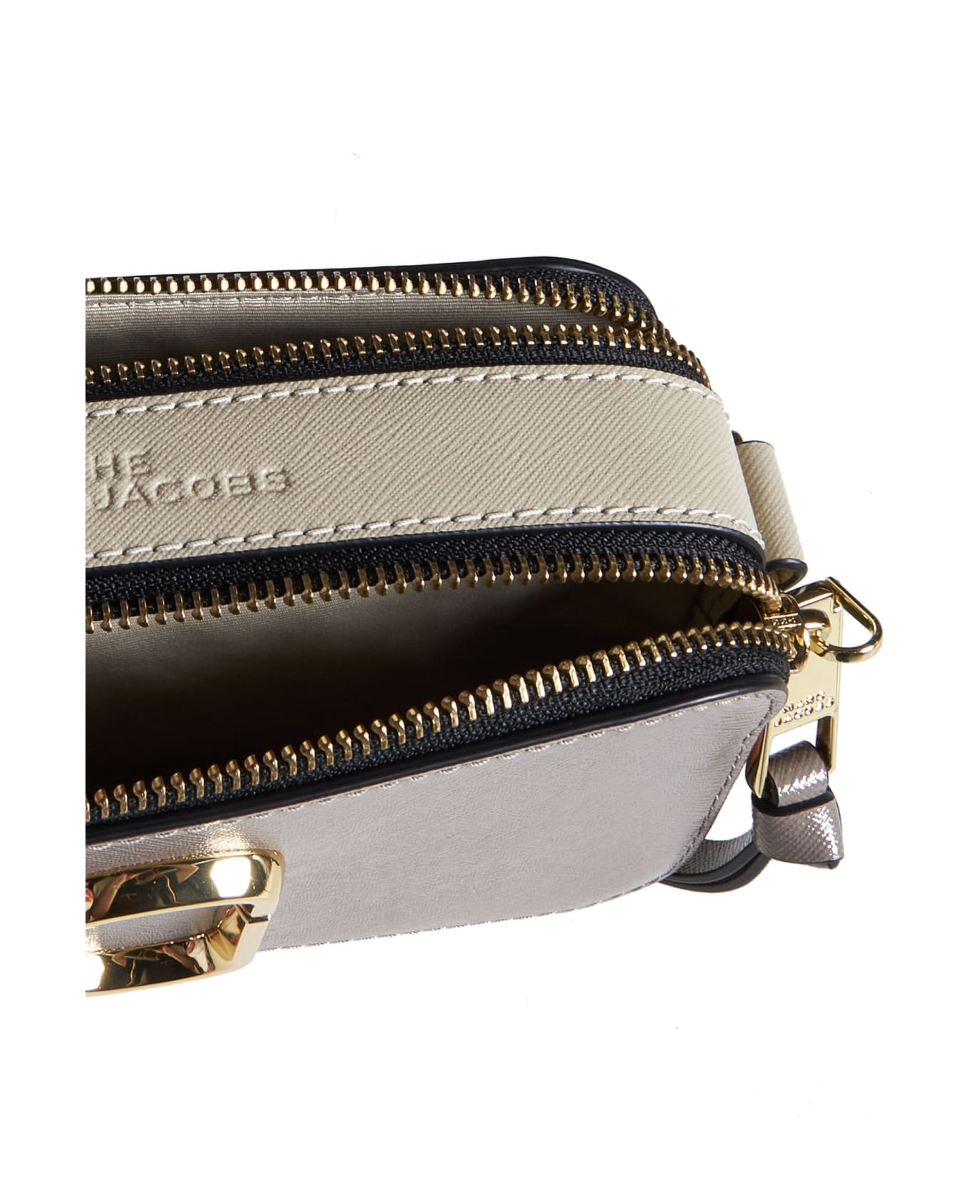 Marc Jacobs Snapshot Leather Shoulder Bag - Taupe