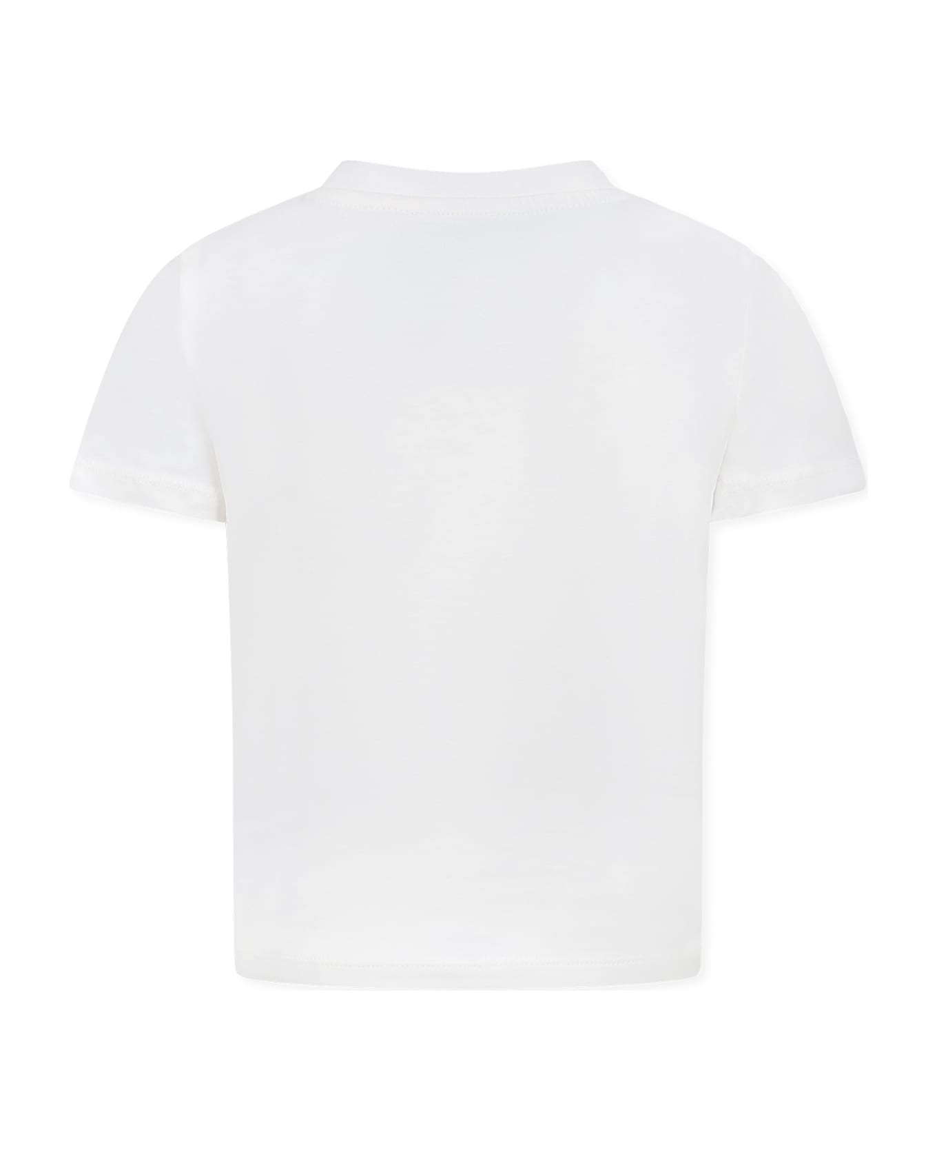 Kenzo Kids Ivory T-shirt For Kids With Logo - Ivory