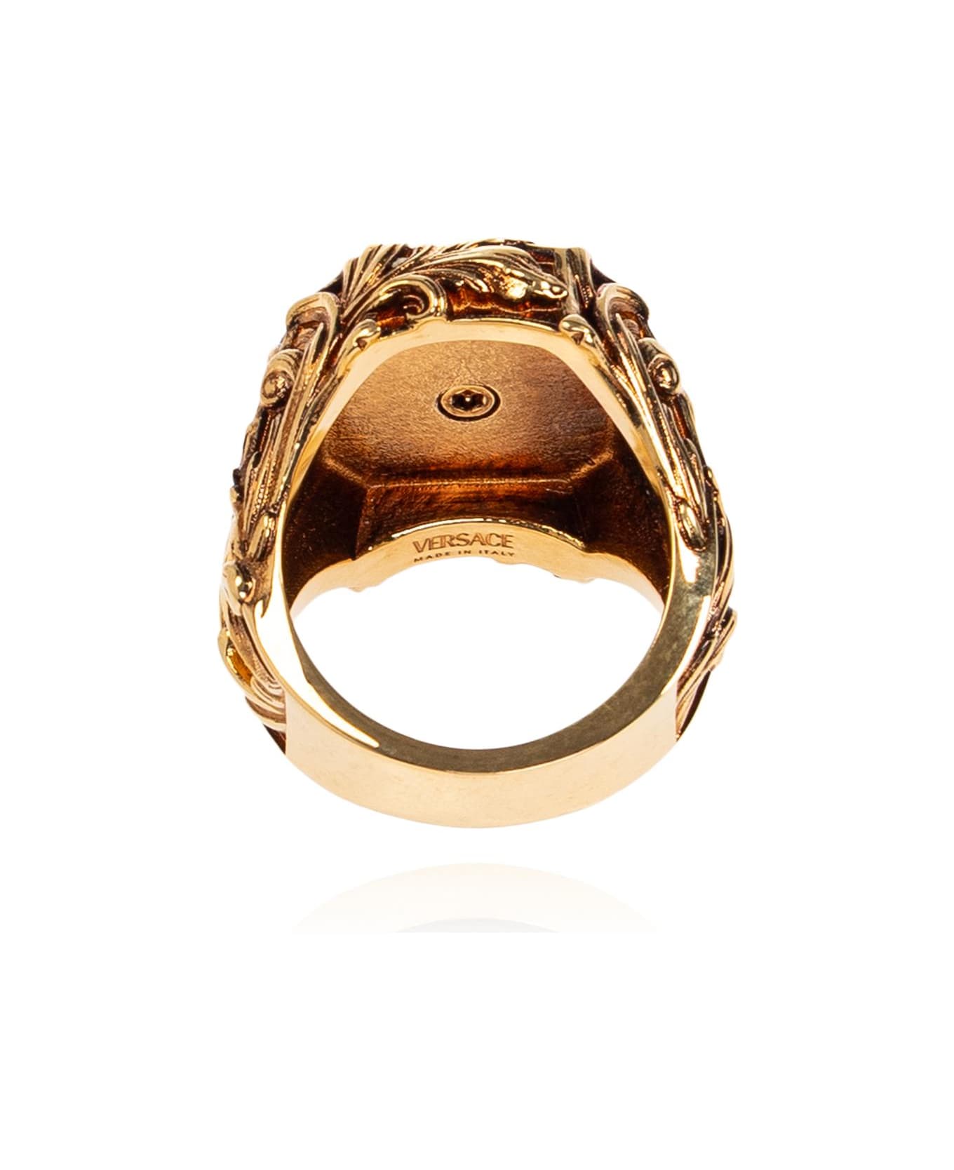 Versace Ring With Medusa Head Motif - GOLD