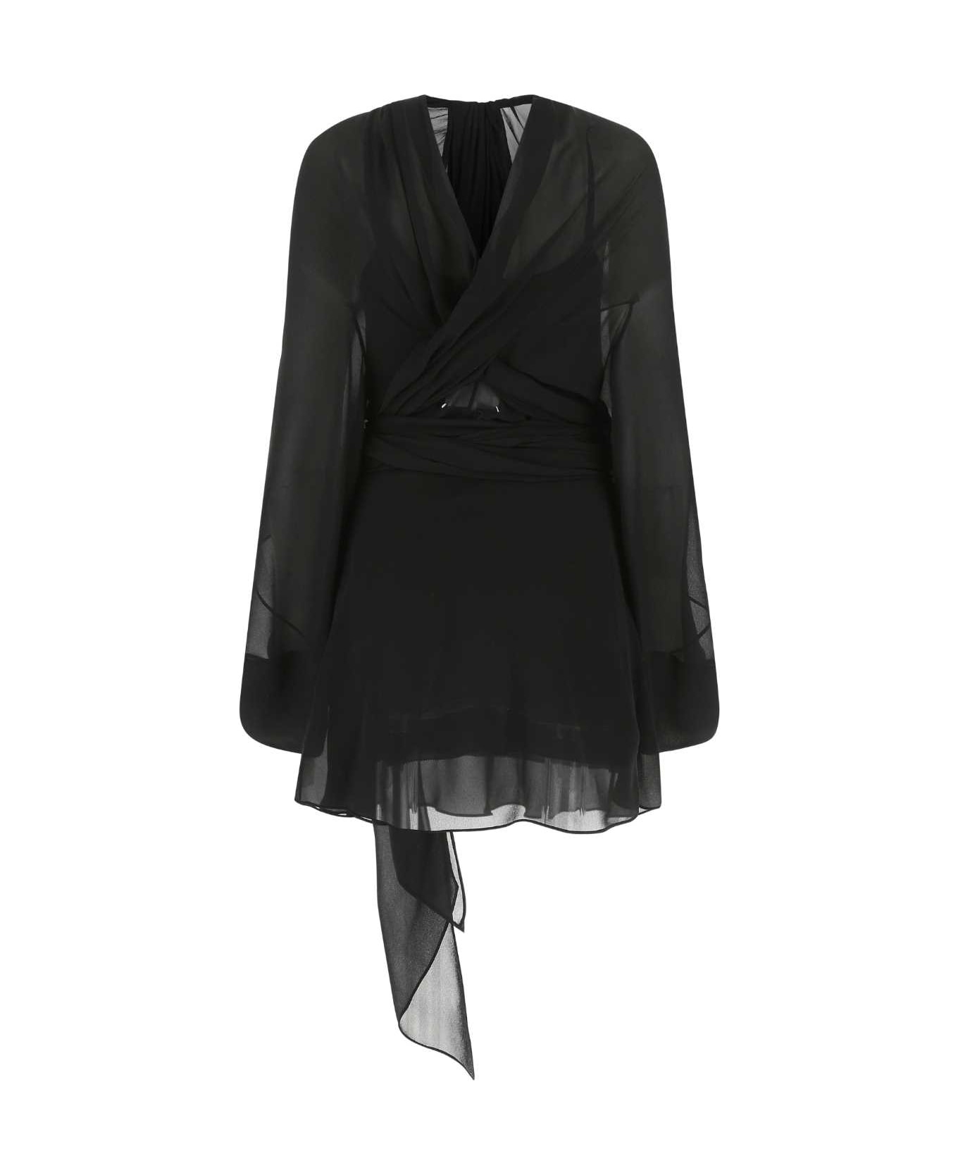 Maison Margiela Black Silk Mini Dress - 900