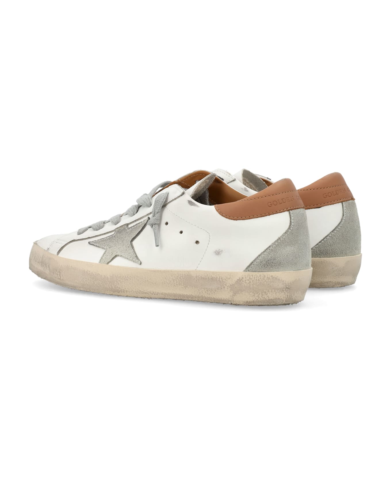 Golden Goose Super-star Woman Sneakers - WHITE LIGHT BROWN