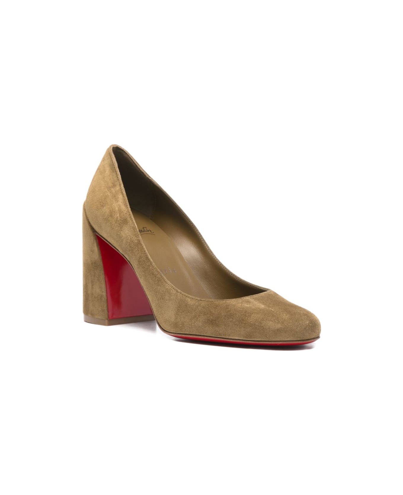 Christian Louboutin Miss Sab Suede Leather Pumps - Brown