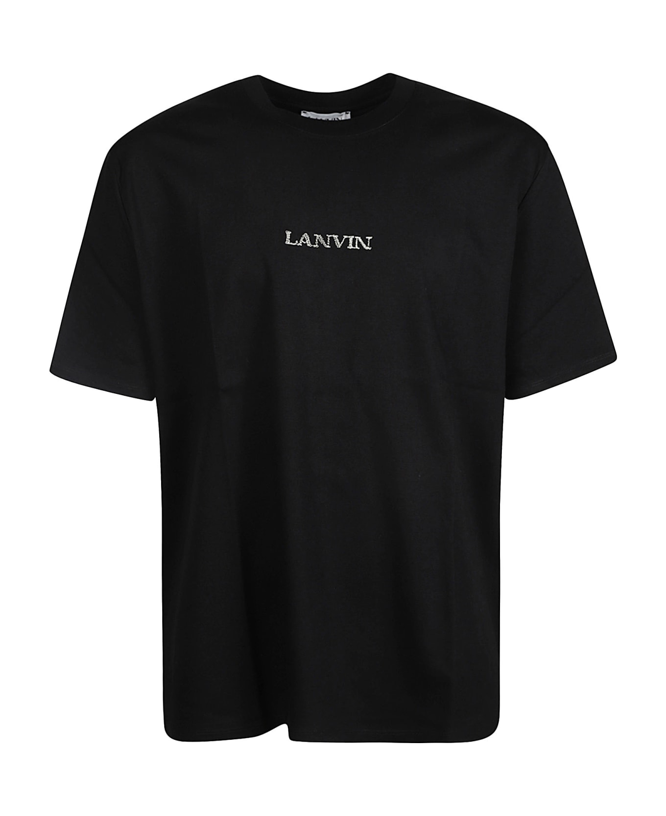 Lanvin Logo Round Neck T-shirt - Black