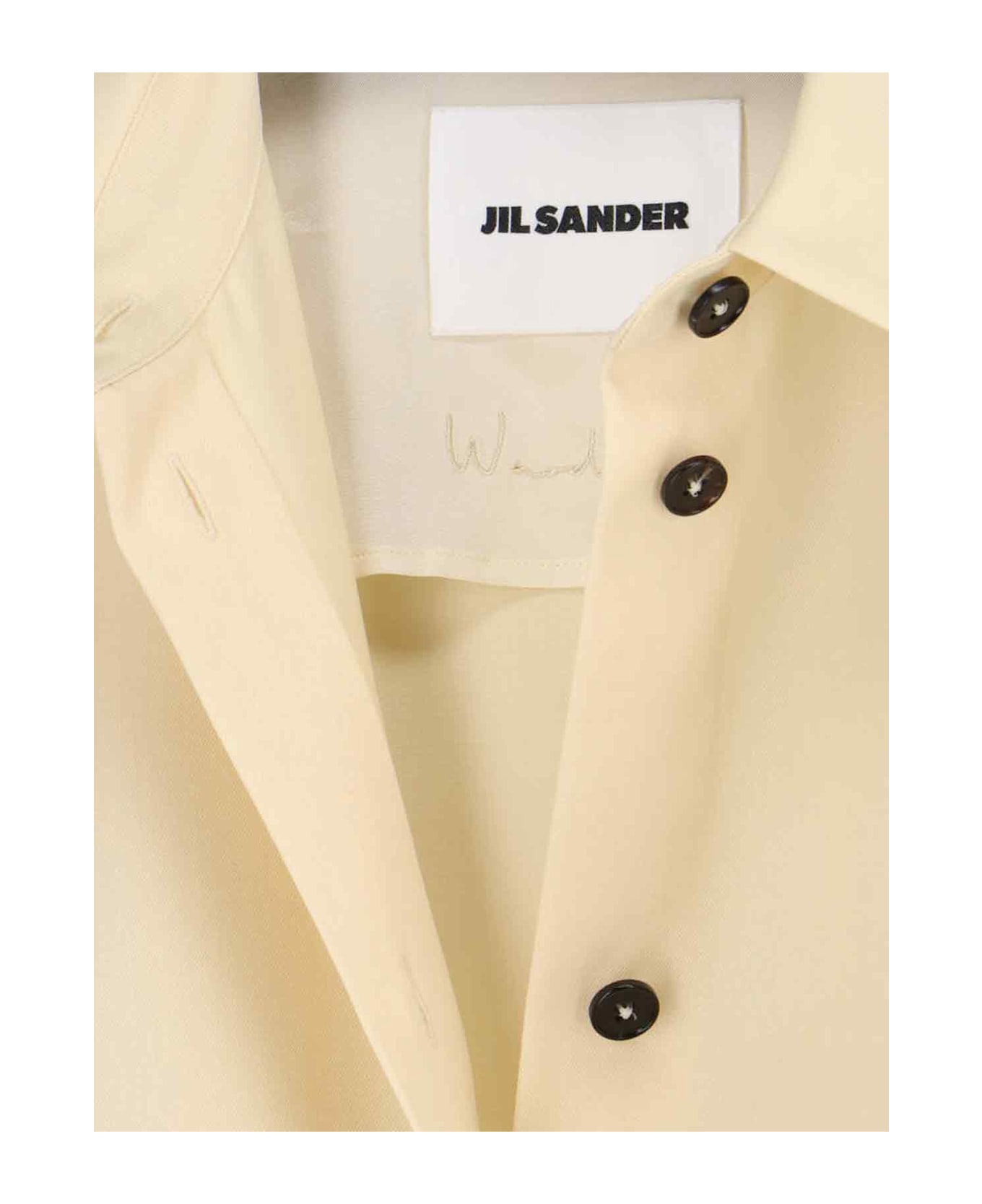 Jil Sander Virgin Wool Shirt - Cream