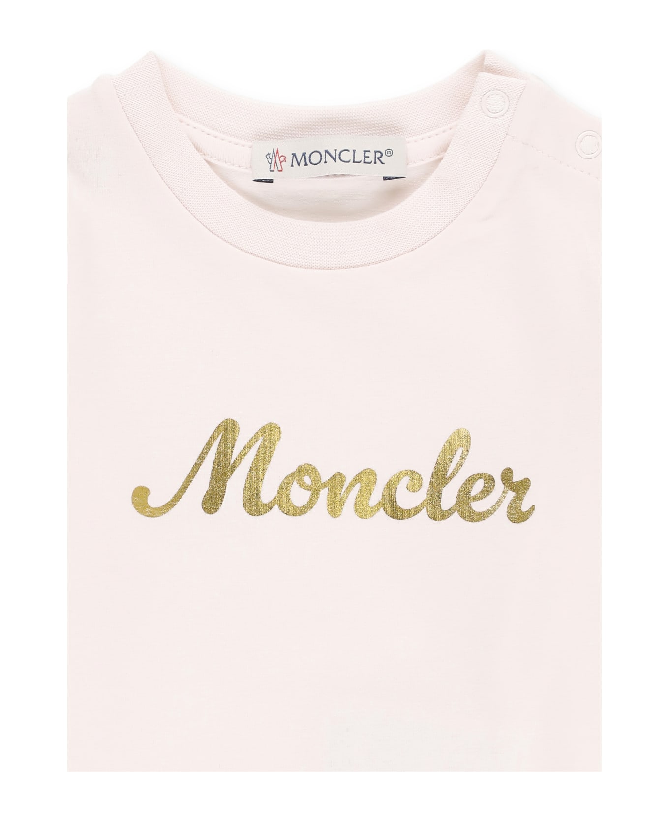 Moncler T-shirt With Logo - Pink