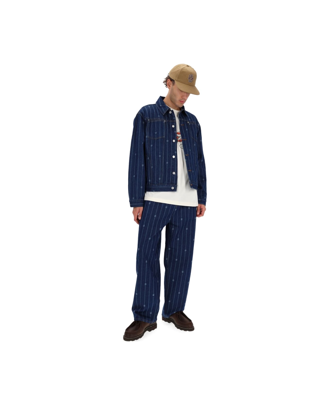 Drôle de Monsieur "denim Monogramme" Jacket - BLUE ジャケット