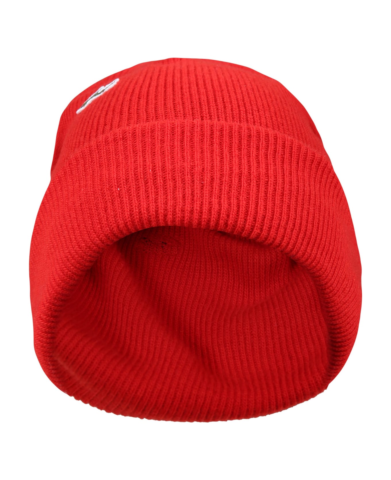 Lacoste Red Hat For Boy With Patch Of The Iconic Logo - Red