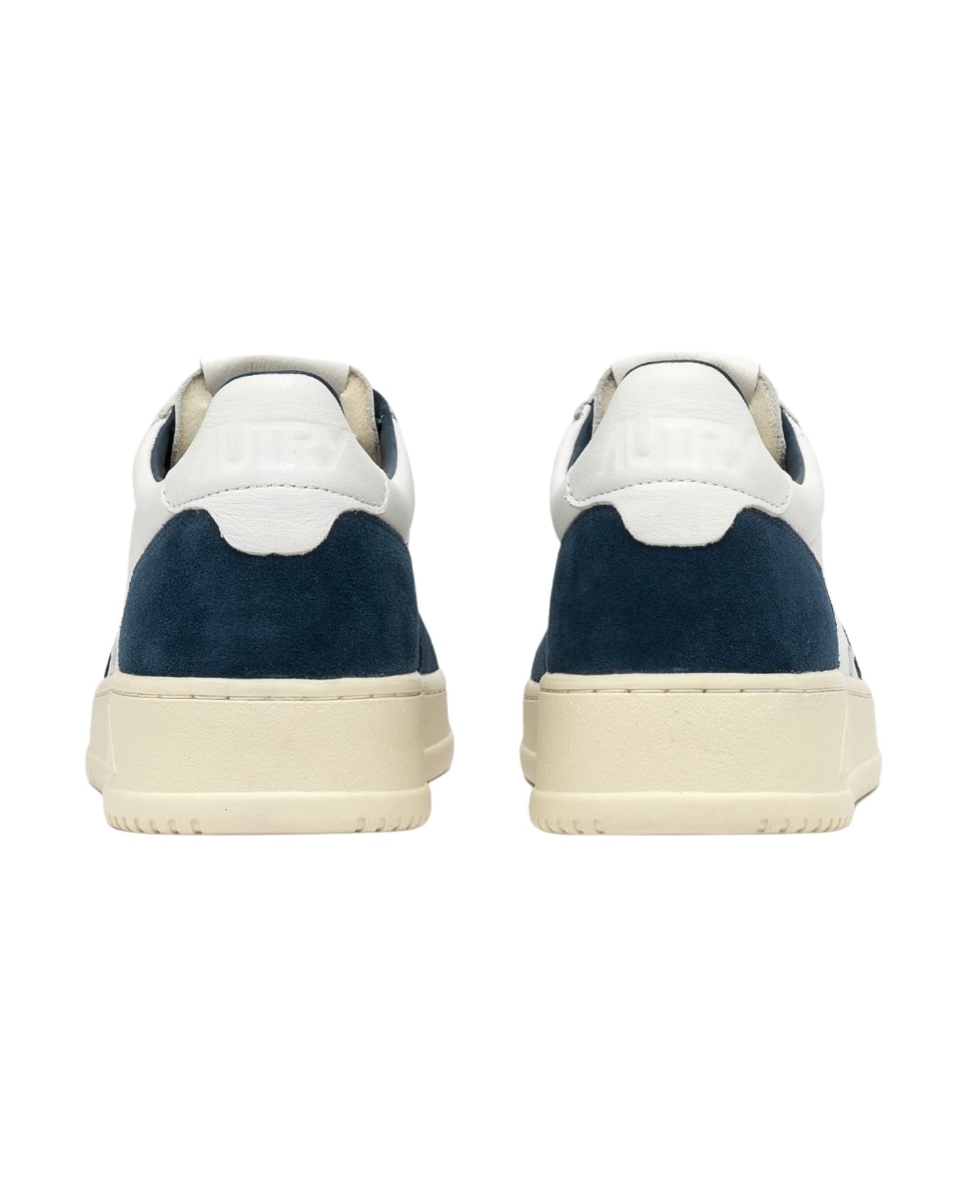 Autry Medalist Lowgoat Suede Wht Capri - Wht Capri