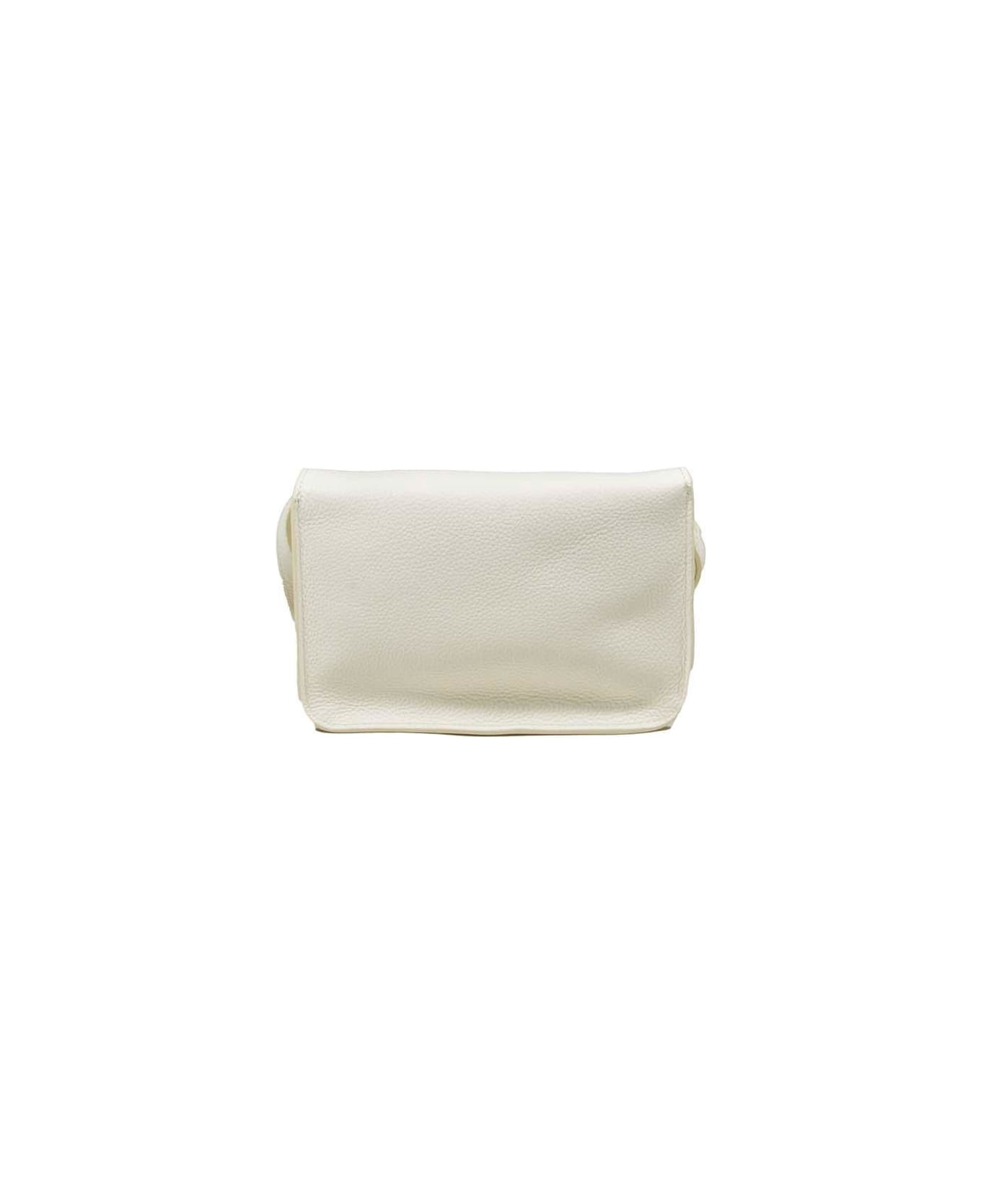 Marni Logo-embroidered Foldover Top Belt Bag - Bianco
