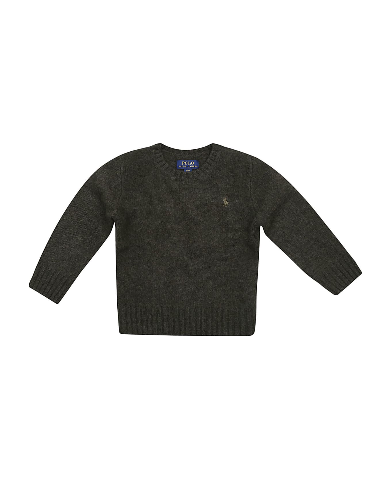 Ralph Lauren Ls Cn-sweater-pullover - Olive Heather ニットウェア＆スウェットシャツ