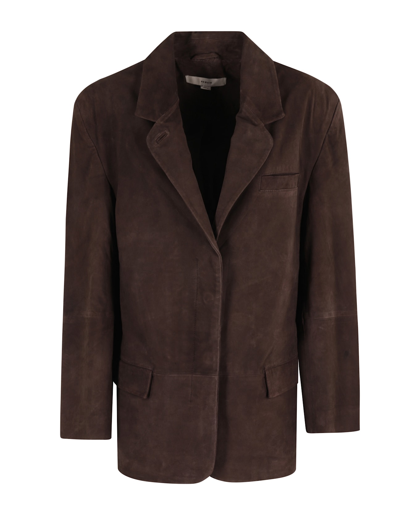 REMAIN Birger Christensen Oversized Suede Blazer