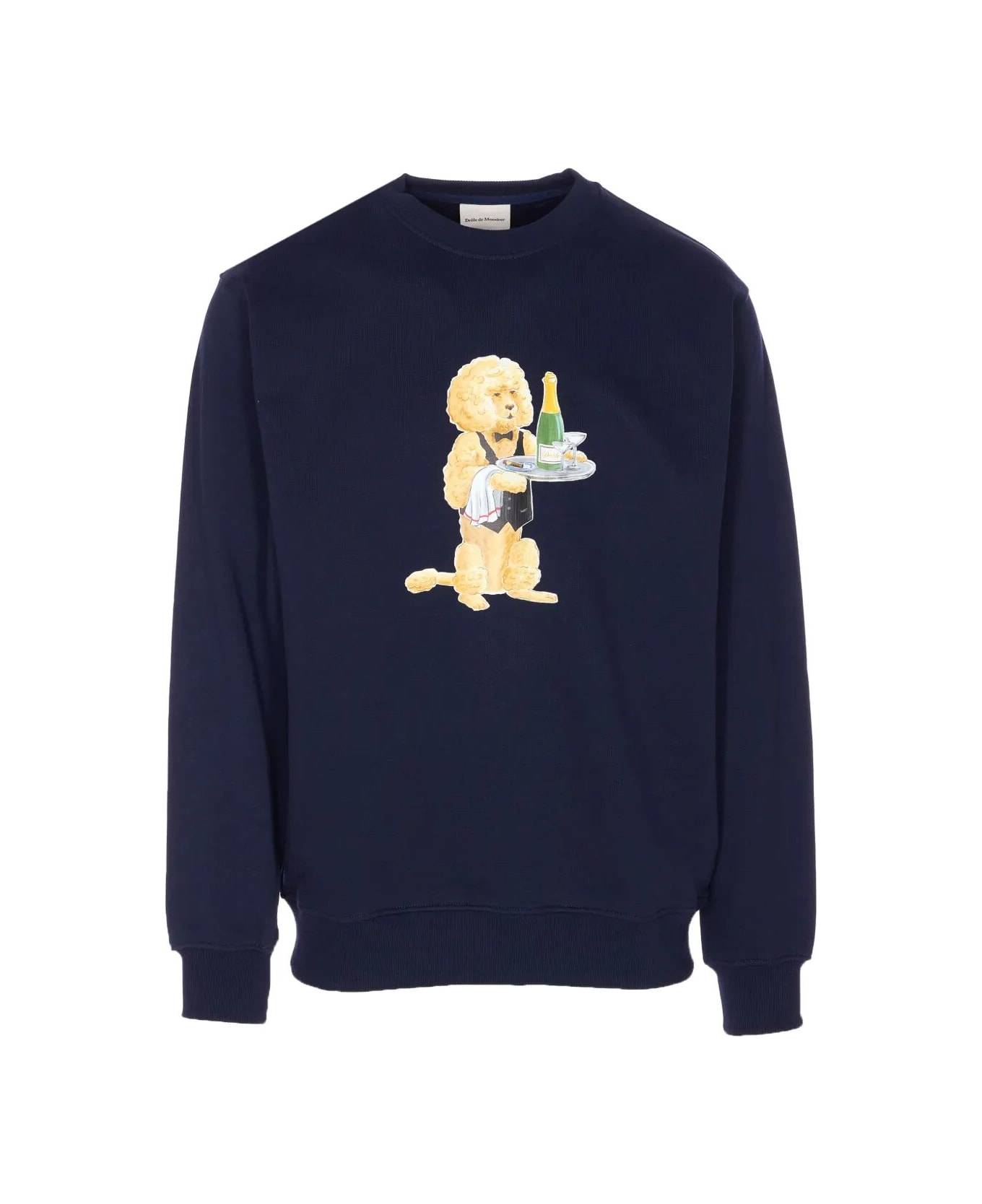Drôle de Monsieur Le Sweatshirt Poodle - Ny Navy
