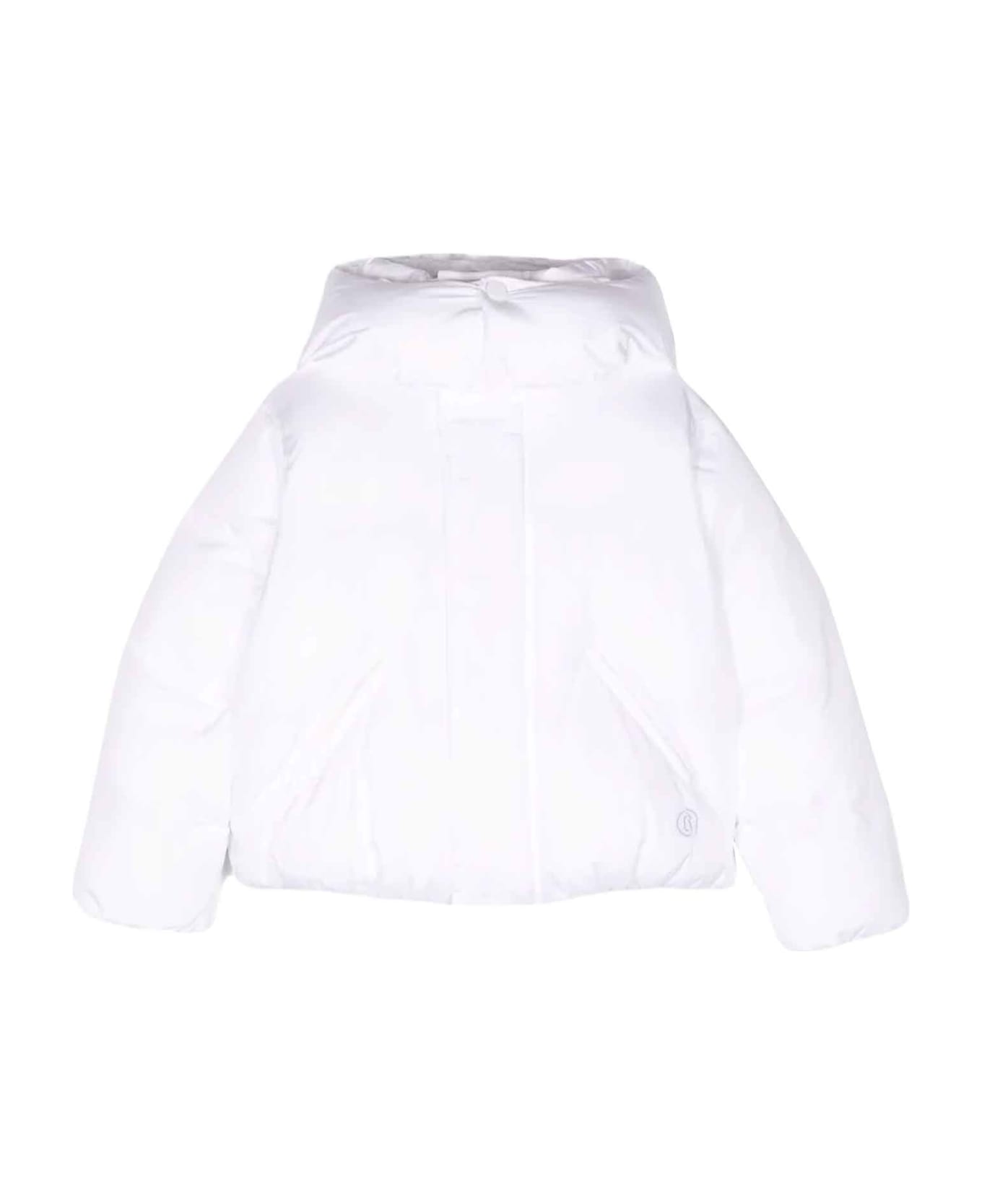 MM6 Maison Margiela White Down Jacket Unisex - Bianco