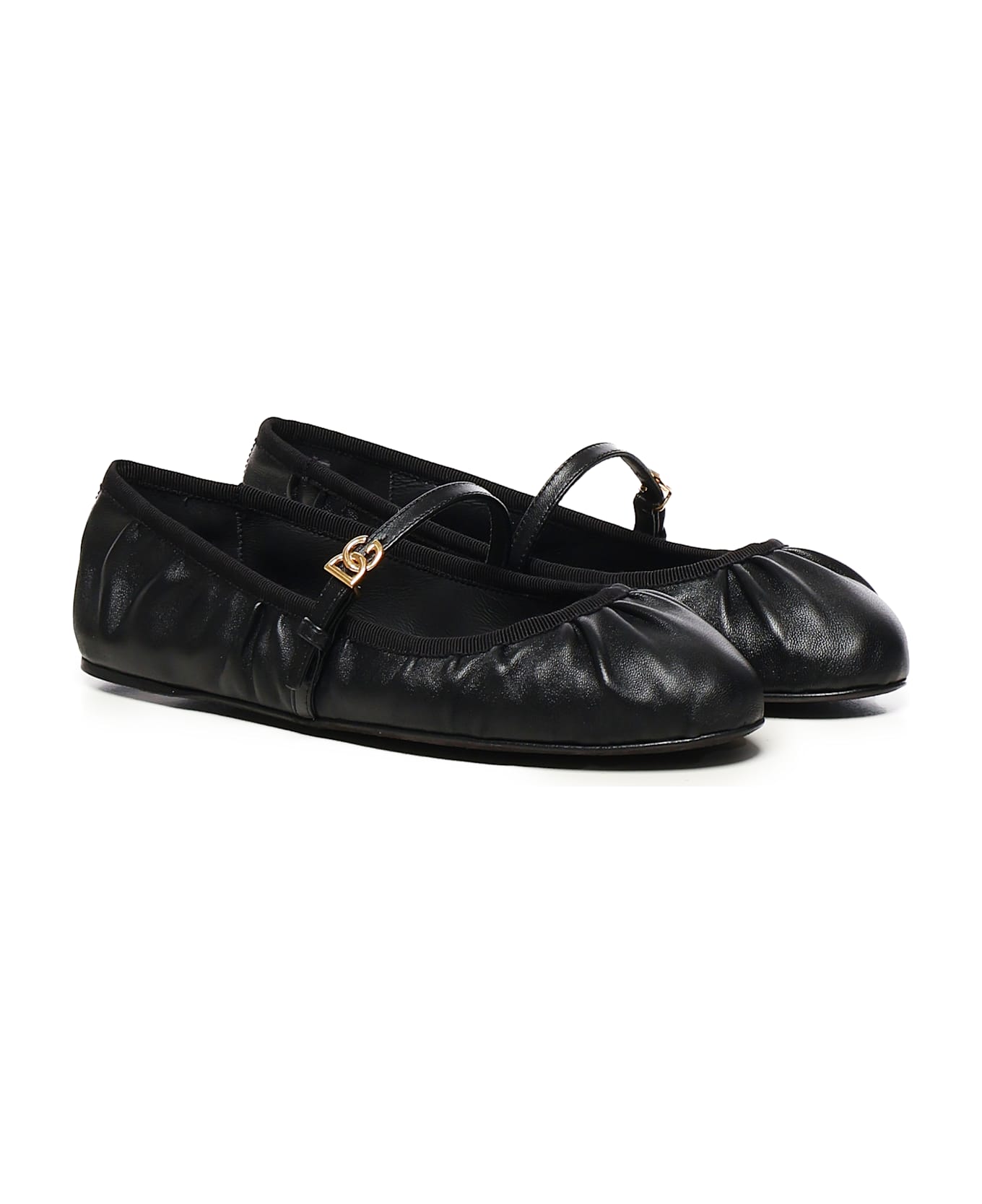 Dolce & Gabbana Ballerina Vally In Nappa - Black