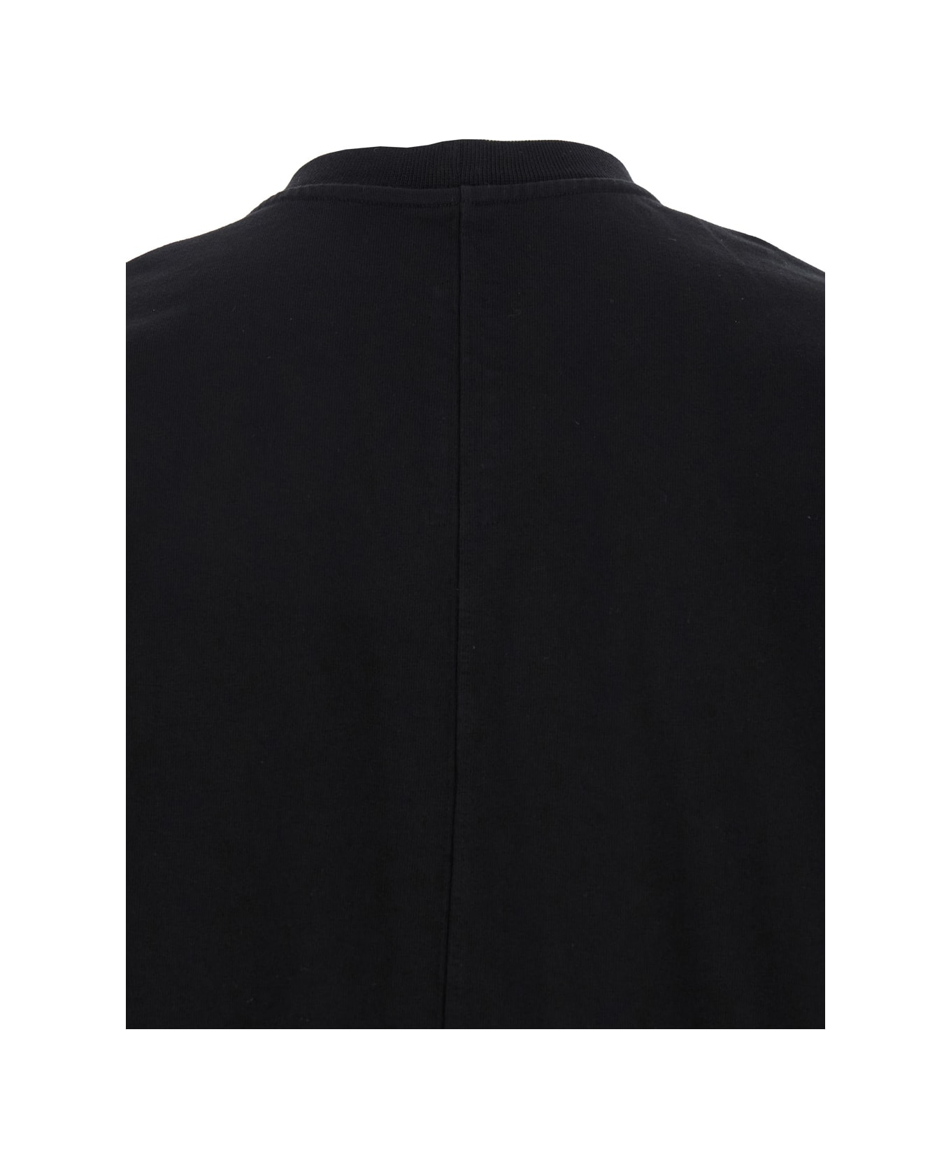 DRKSHDW 'jumbo' Black Crewneck T-shirt With Oversized Band In Cotton Man - Black